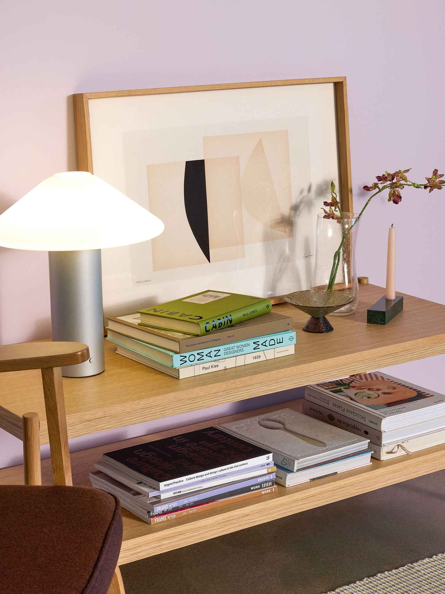 Hübsch Orbit Table Lamp Metallic silver