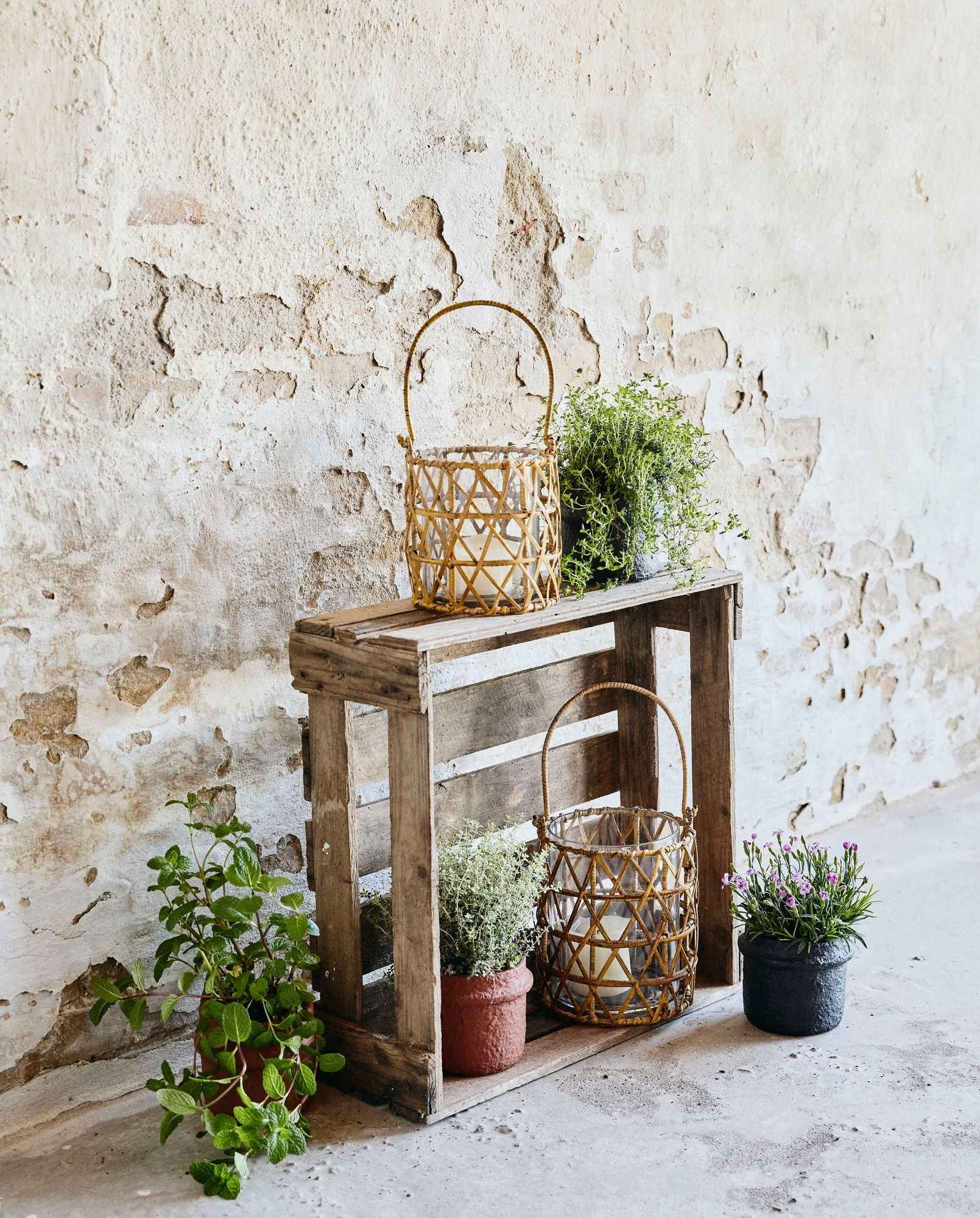 GHIZO lantern, glass, medium