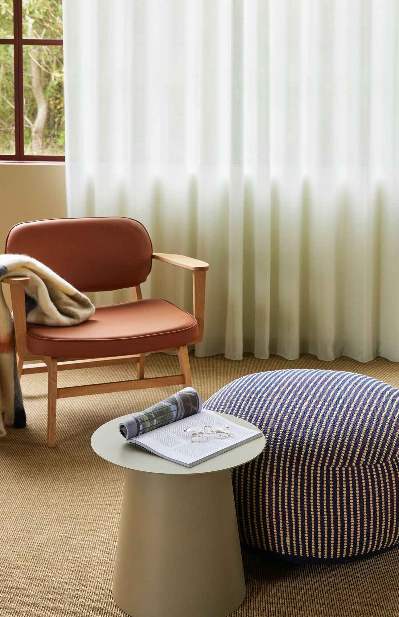 Haze Lounge Chair Brown/Natural