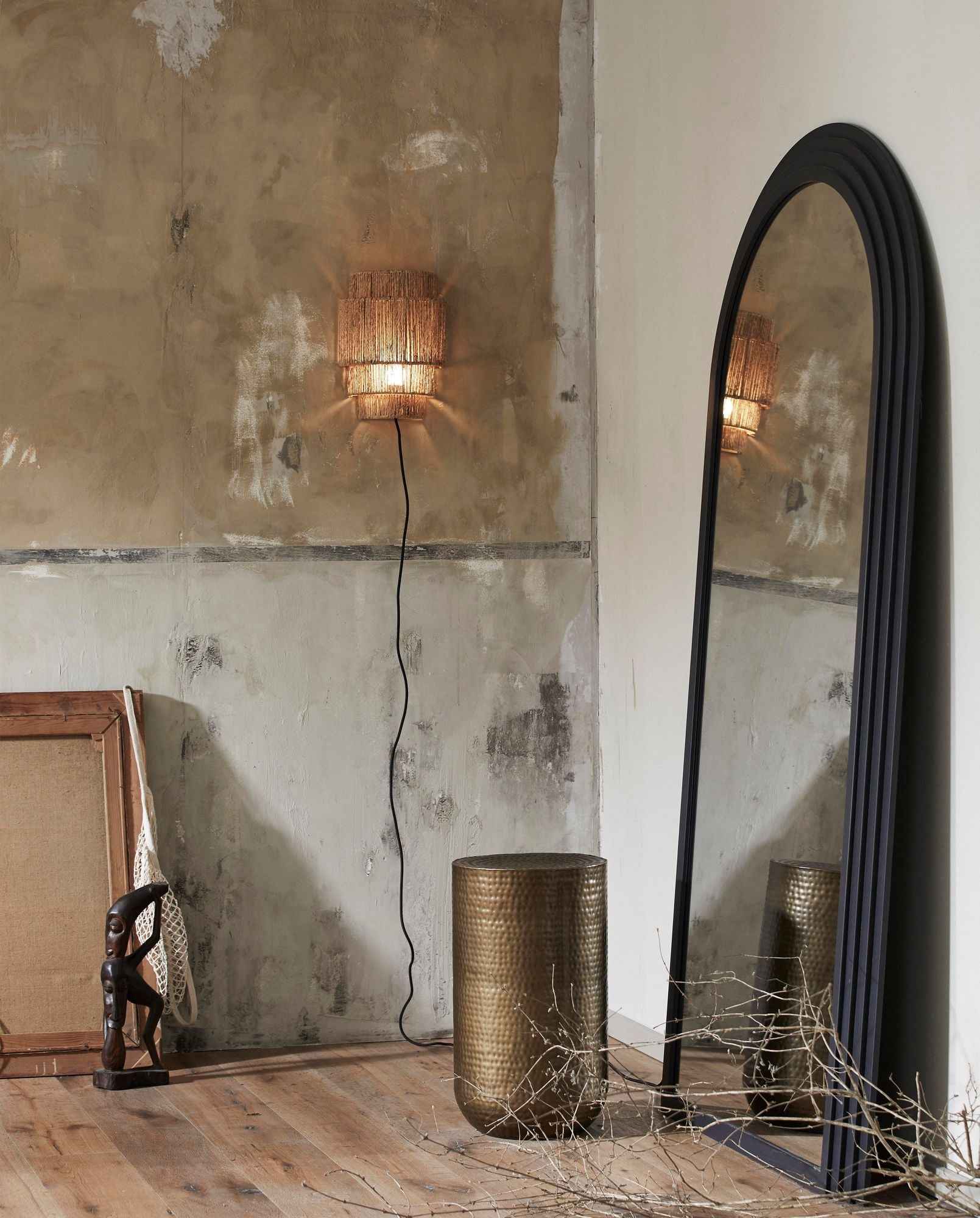 SEWA side table, iron - brass finish