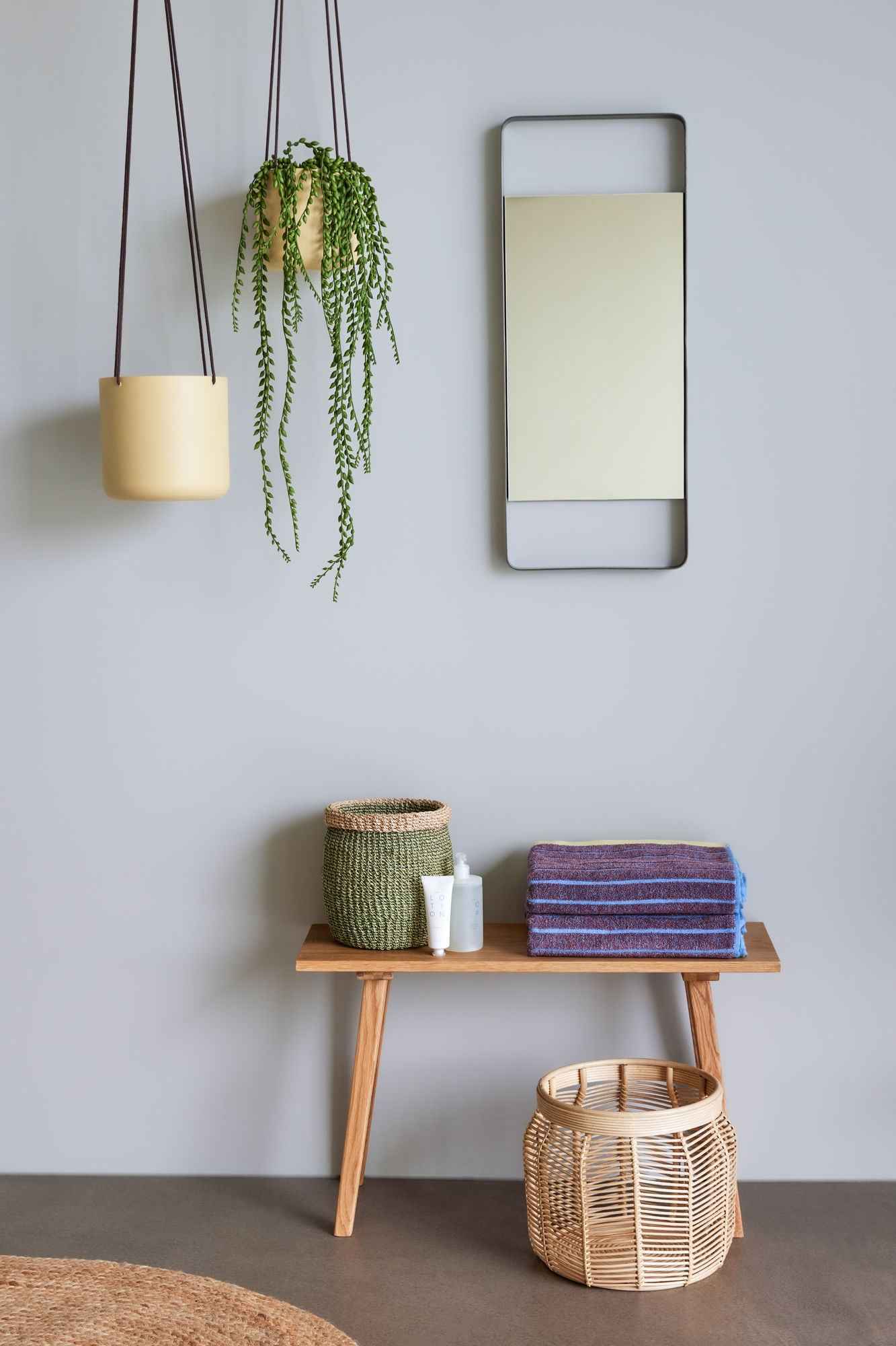 Moss Baskets Green/Natural (set of 3) - Bambuá