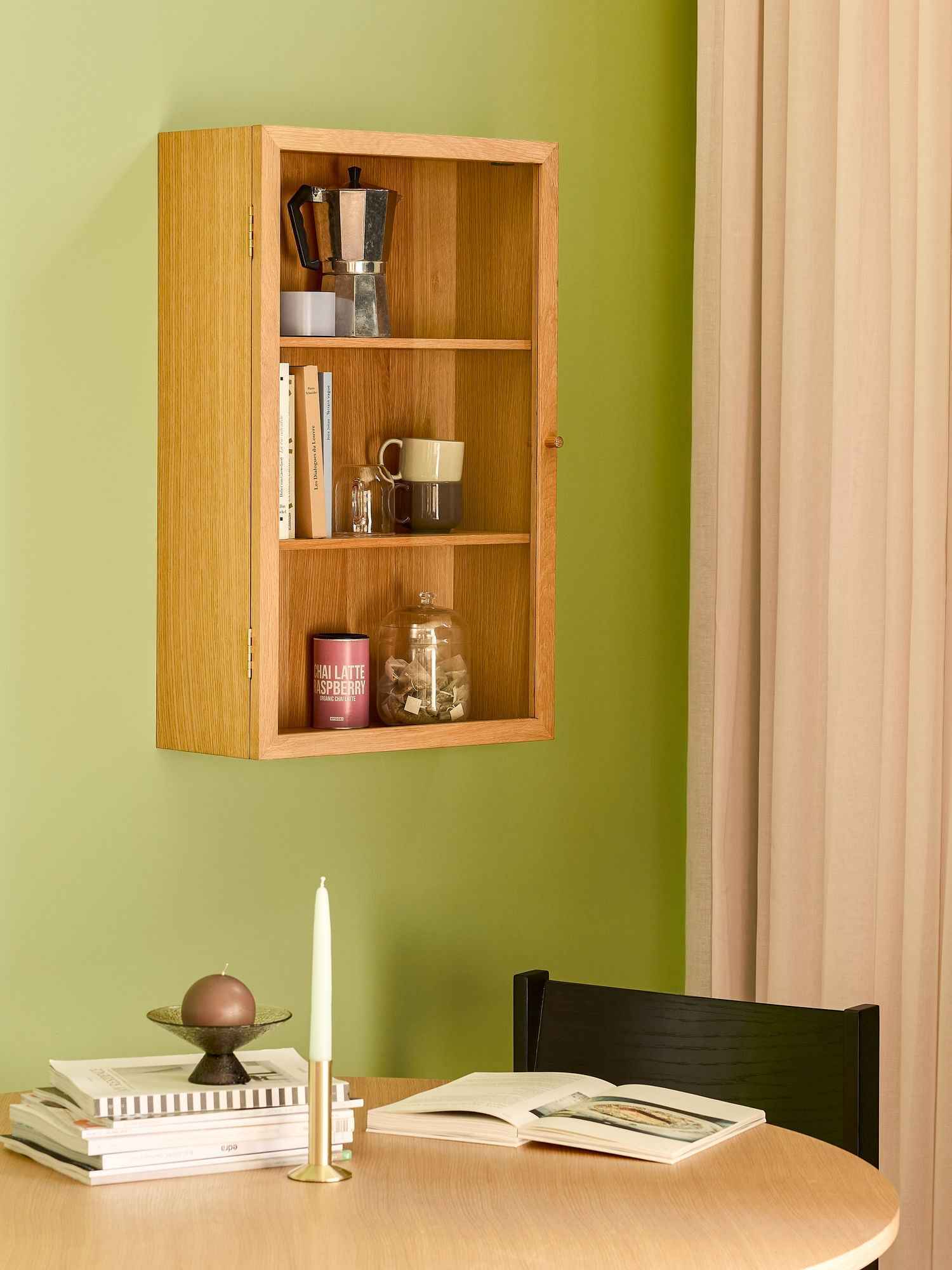 Hübsch Panorama Wall Cupboard Natural