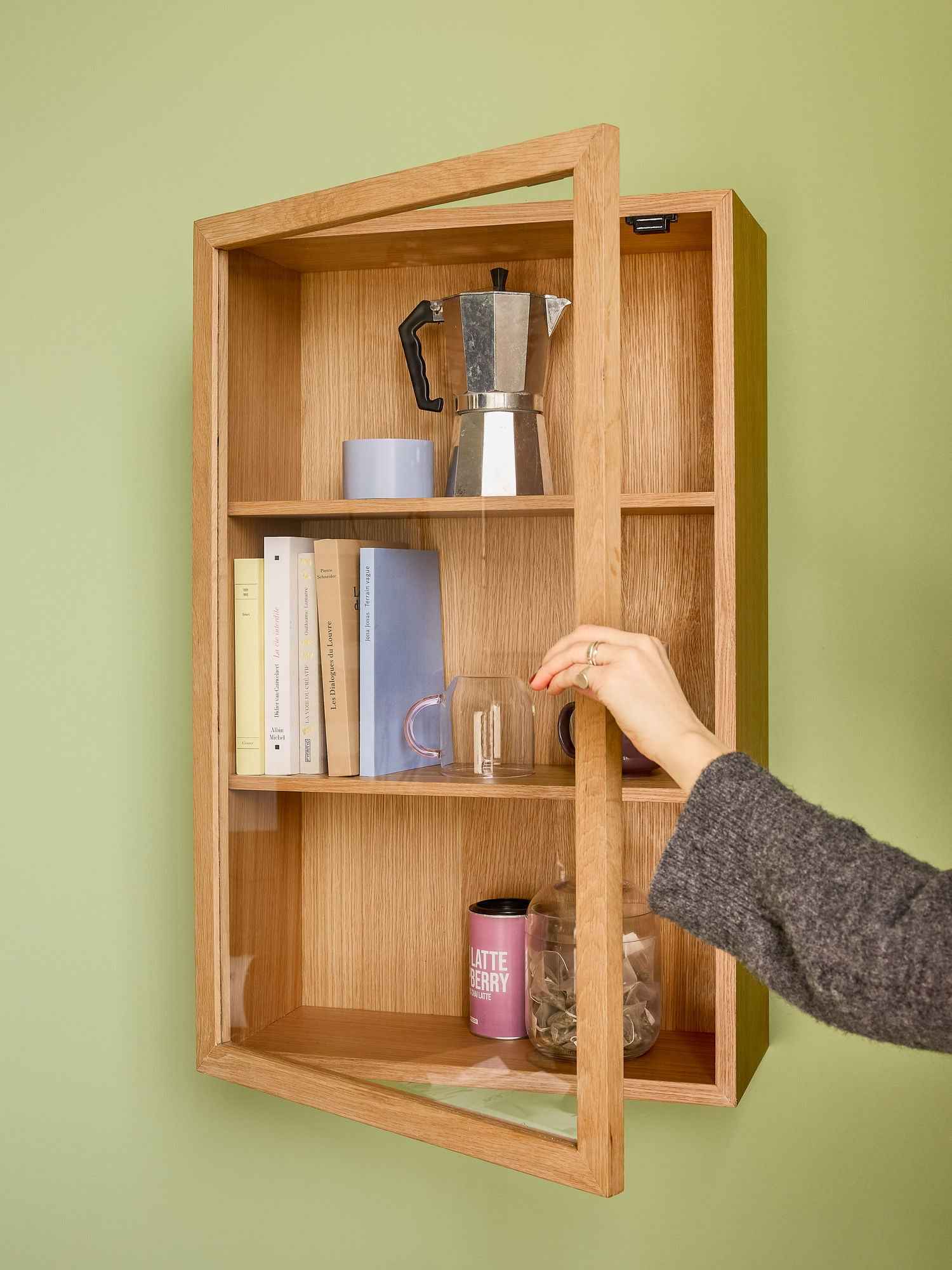 Hübsch Panorama Wall Cupboard Natural