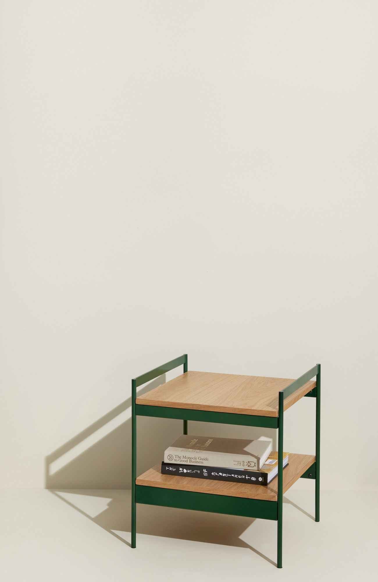 Hübsch Jaunty Side Table Green/Natural