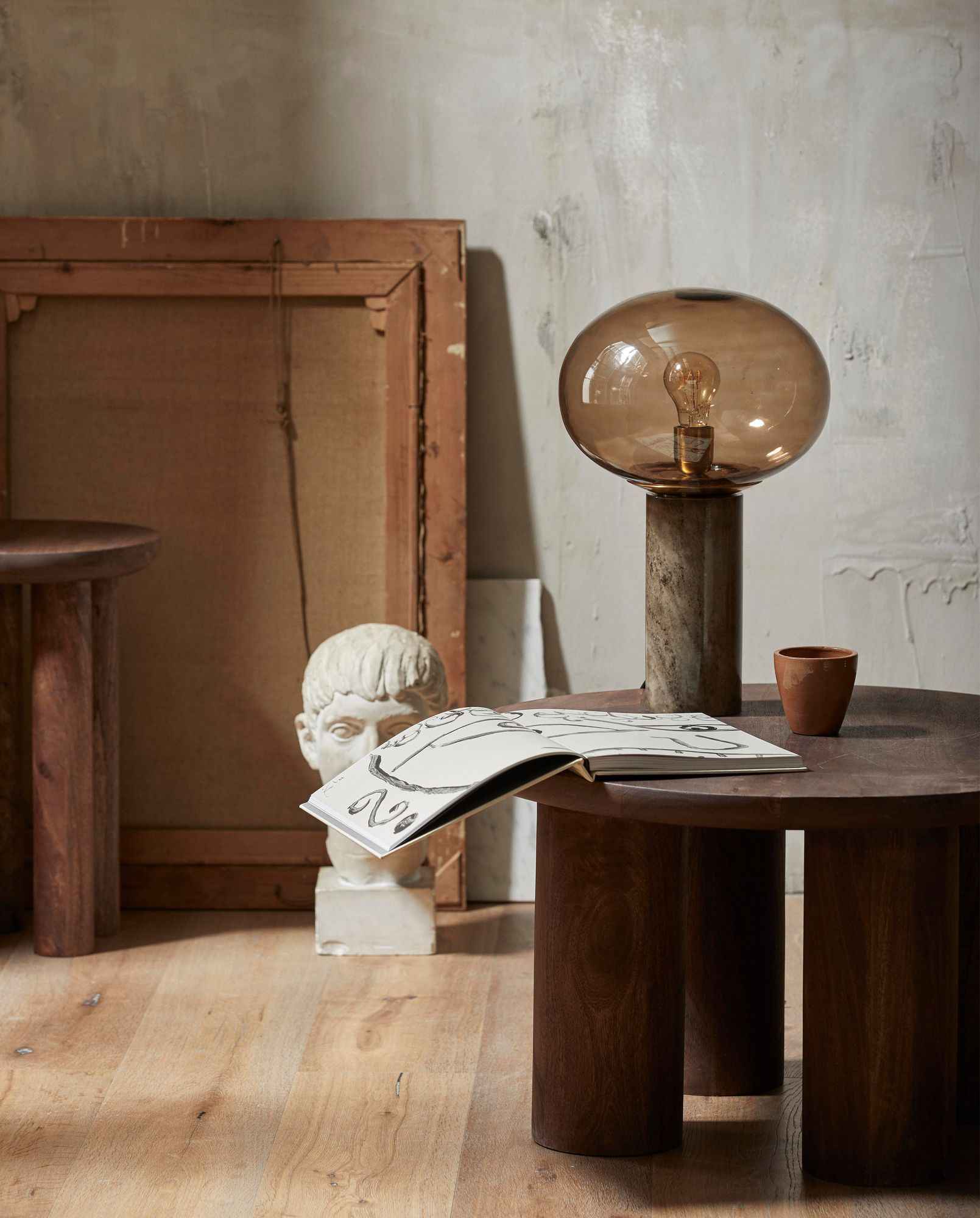HELIN coffee table - dark brown - Bambuá