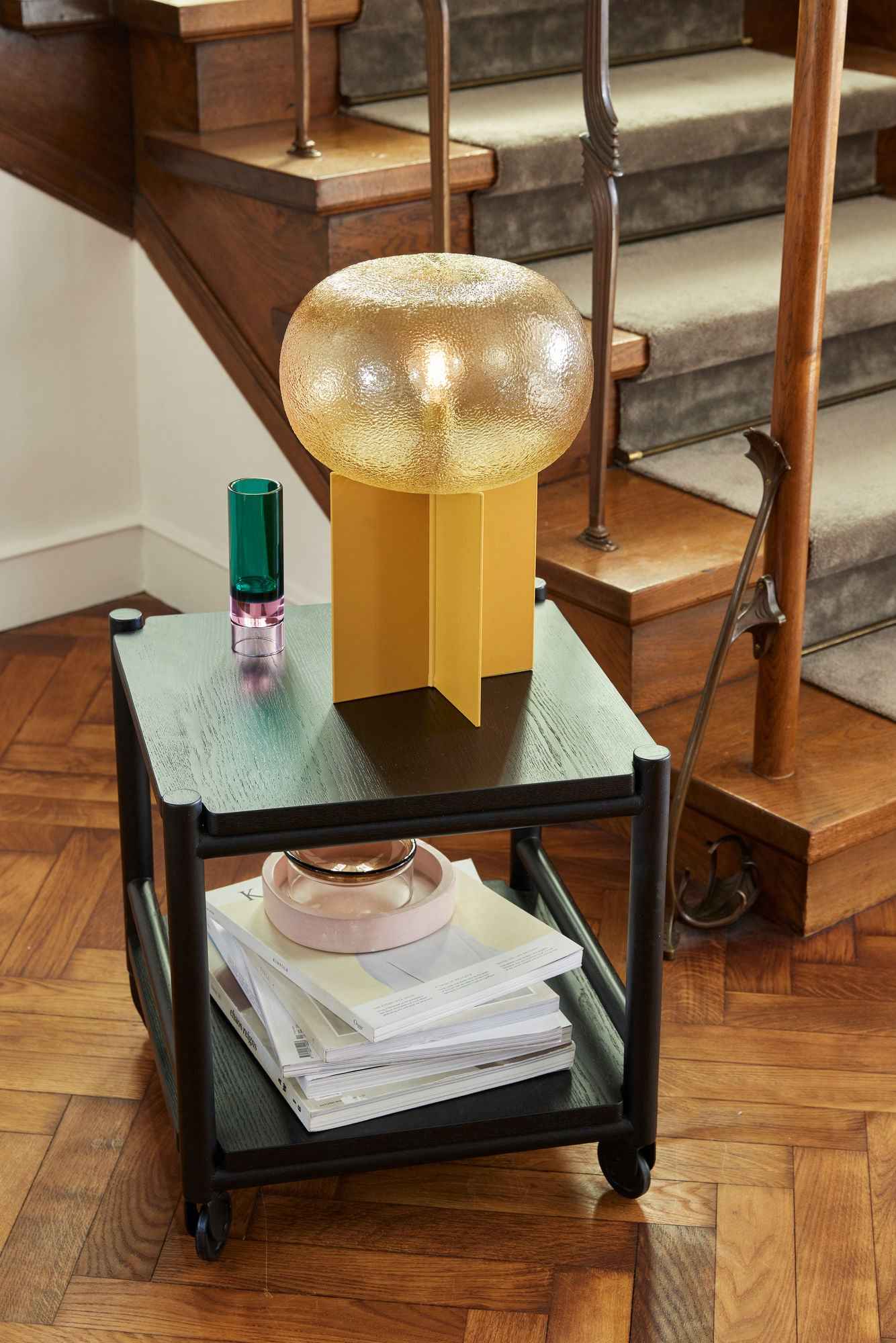 Podium Table Lamp Amber - Bambuá