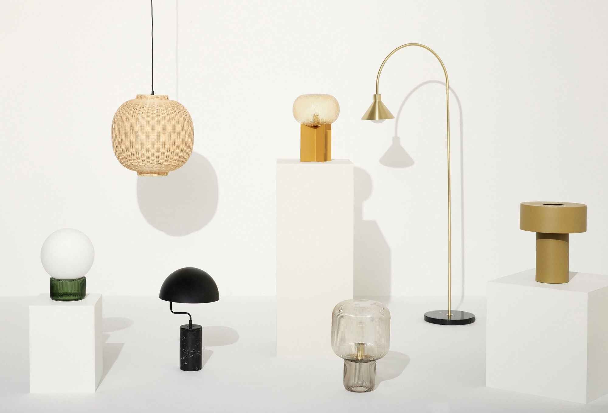 Podium Table Lamp Amber