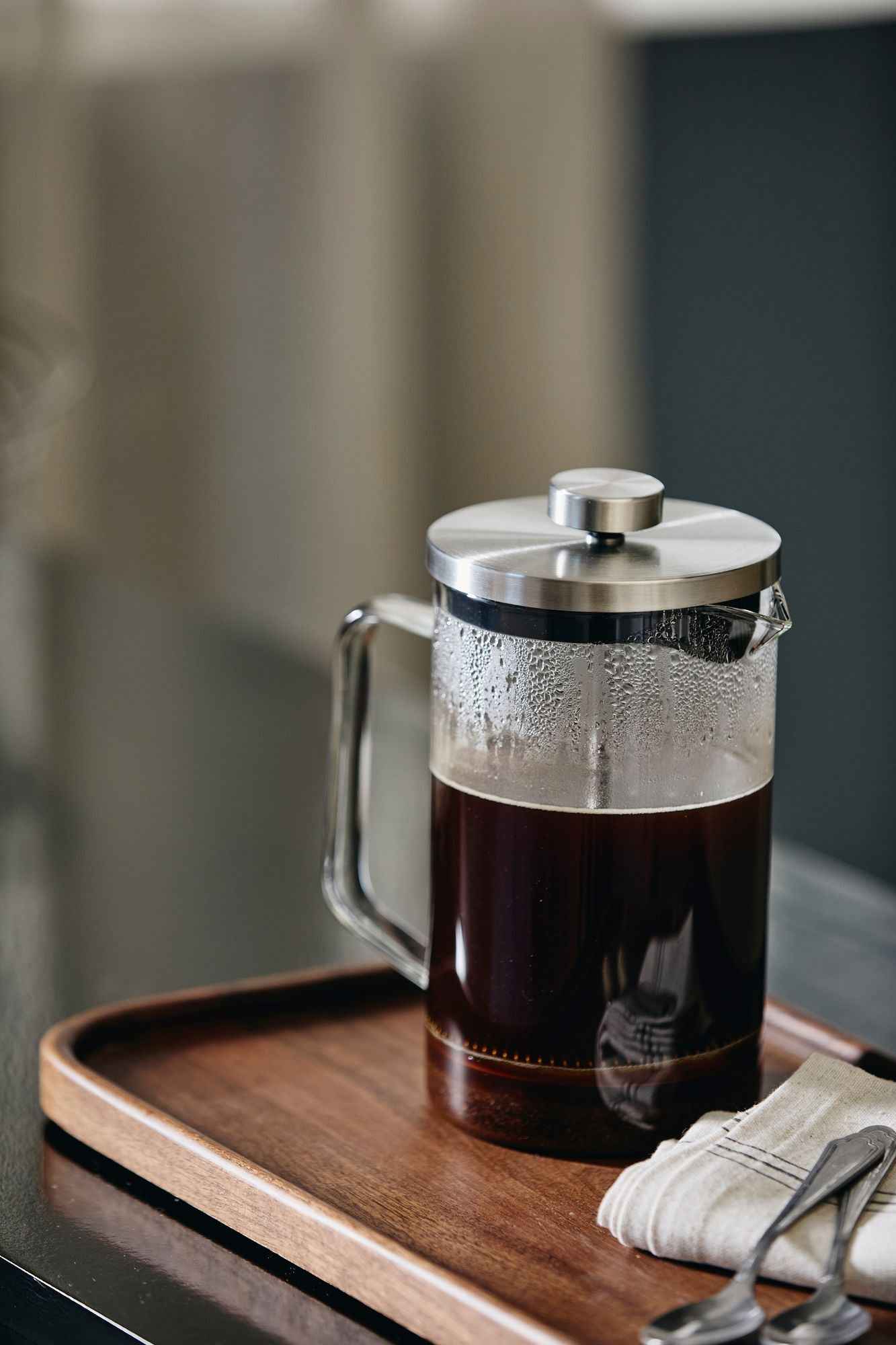 CLOVER french press, glass - clear