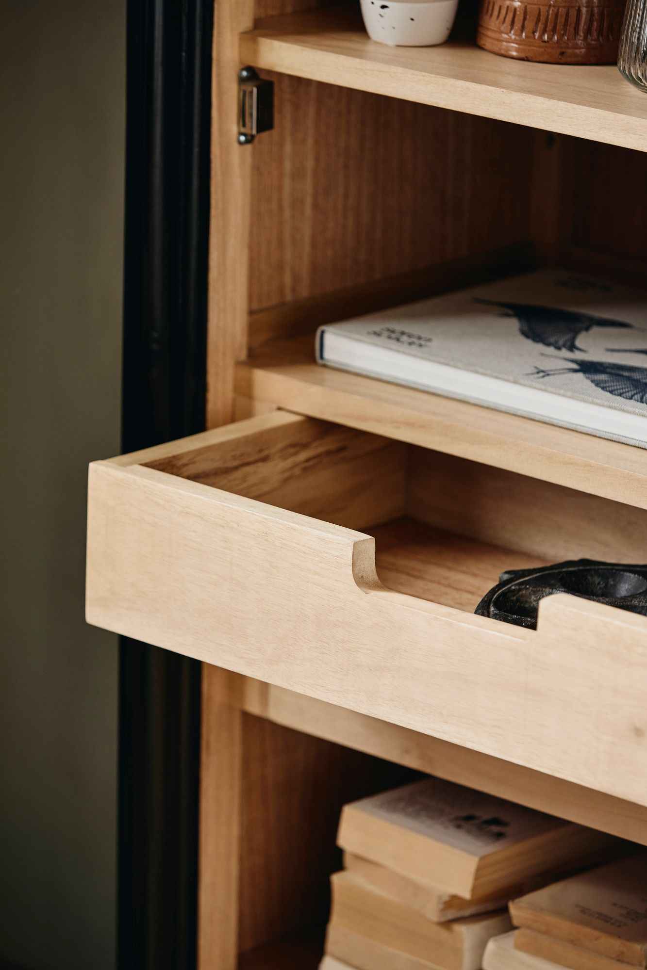 VIVA cabinet, 1 door - black - Bambuá