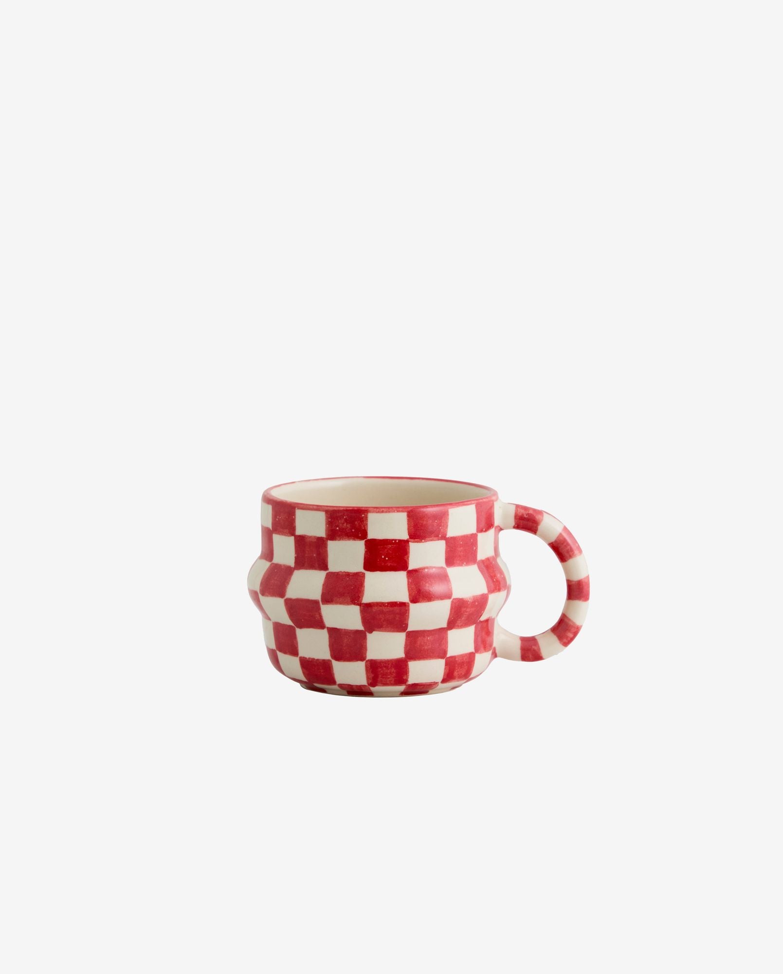 YSIA cup, check - red/ivory - Bambuá