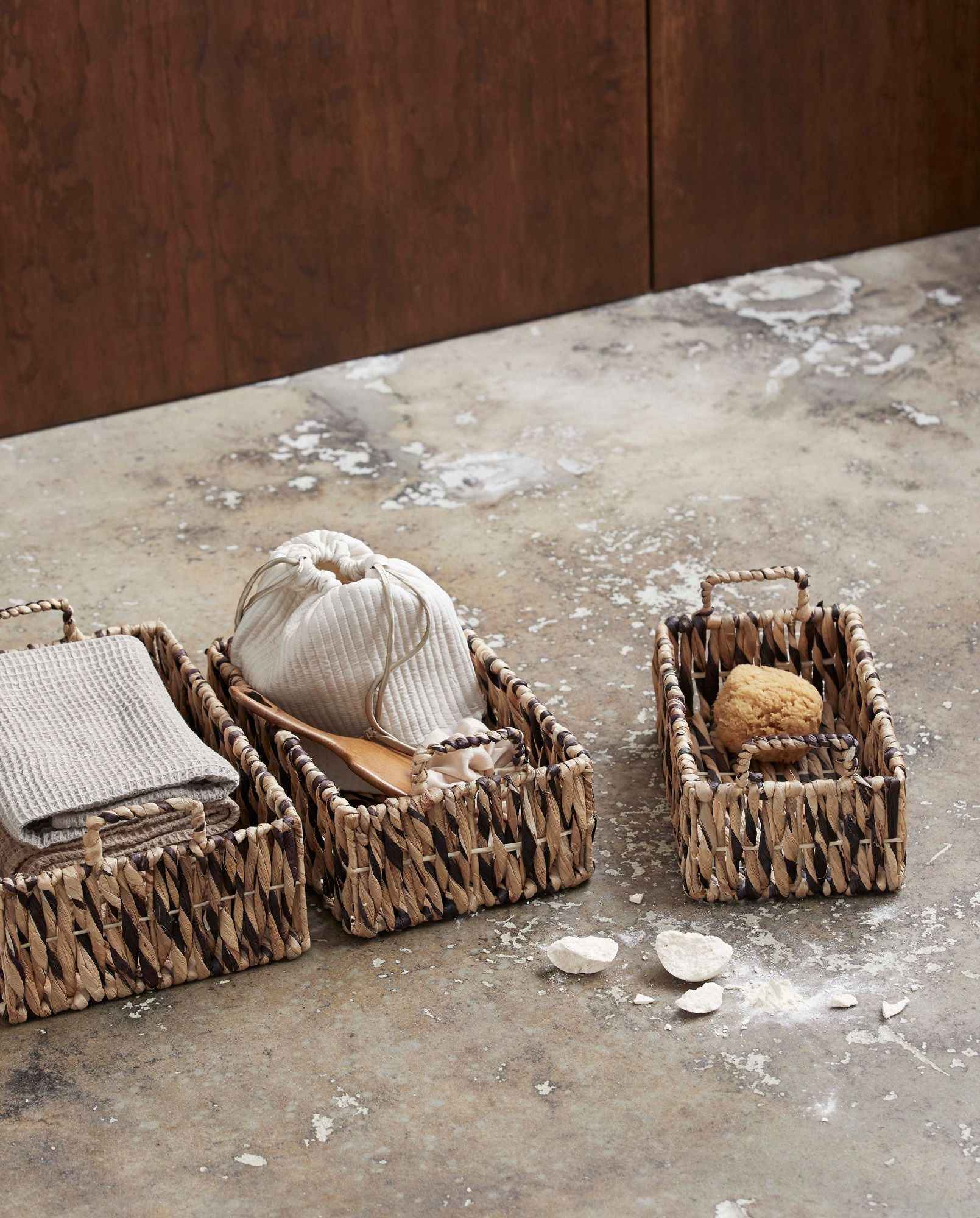 COLMAR basket, set w. 3 - nature - Bambuá