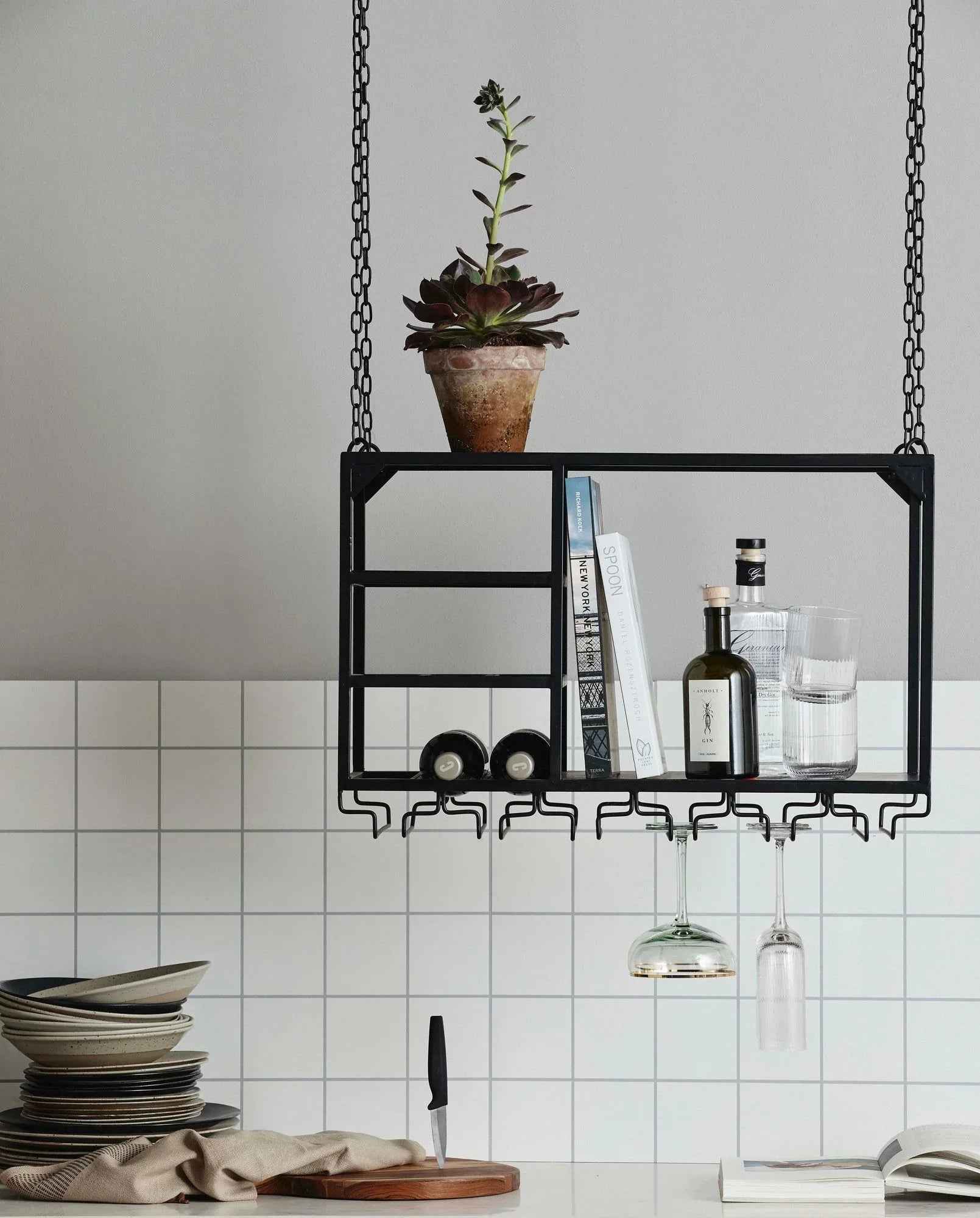 LOFT rack/shelf, S, black - Bambuá