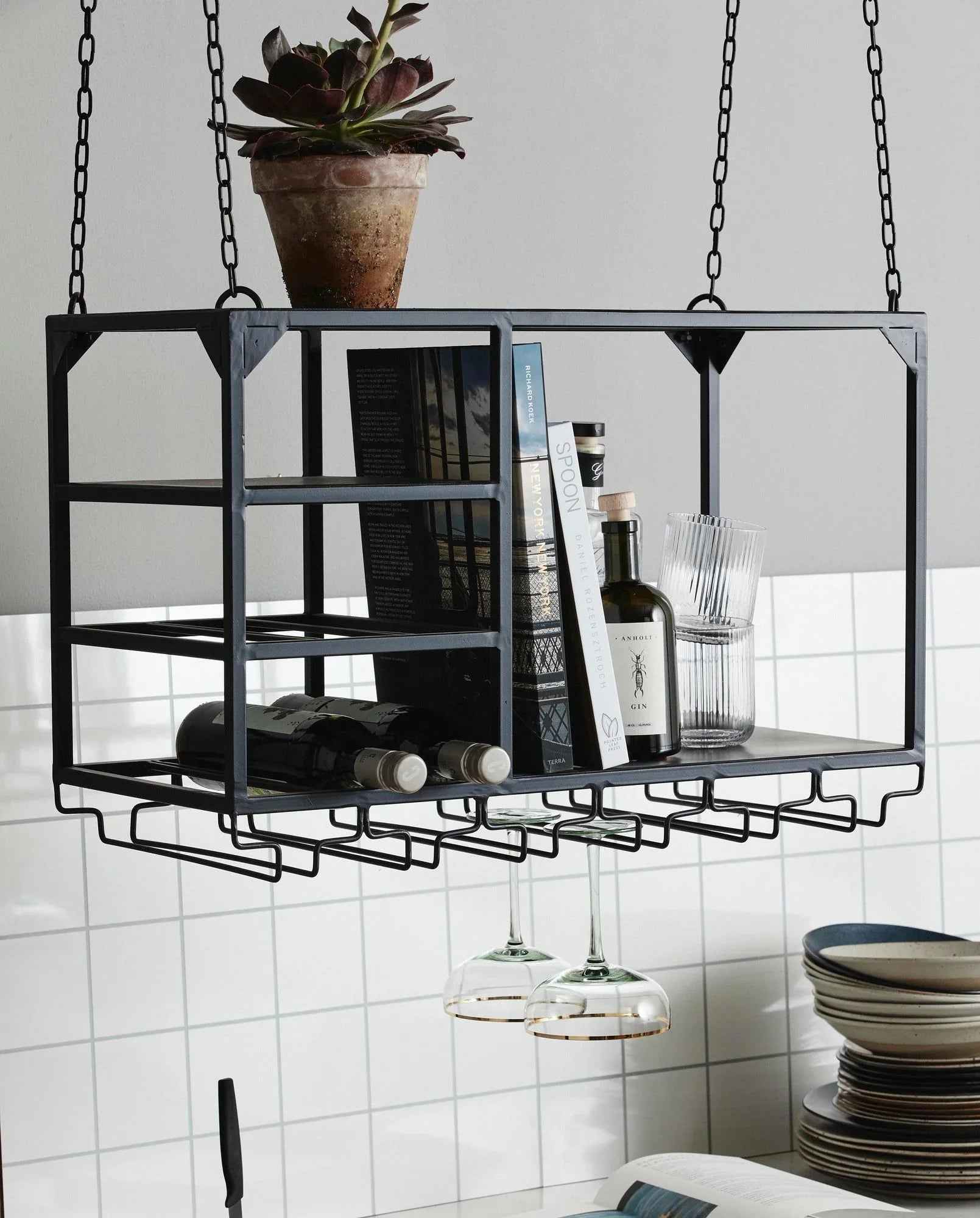 LOFT rack/shelf, S, black - Bambuá
