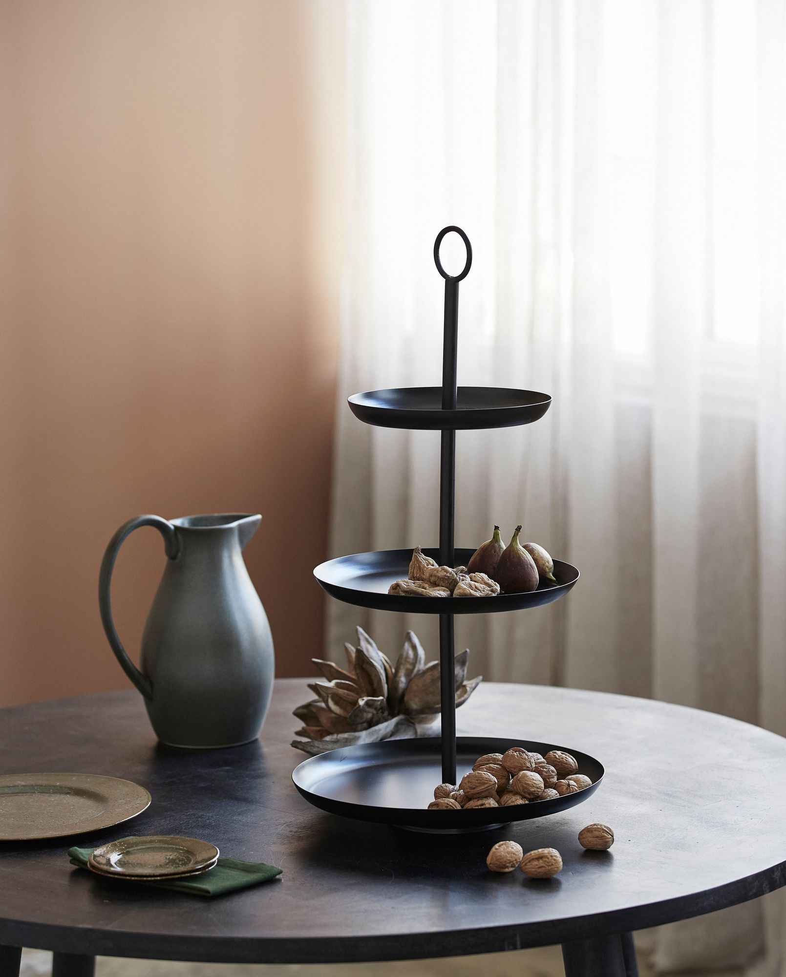 ASSAM etagere, L - black - Bambuá