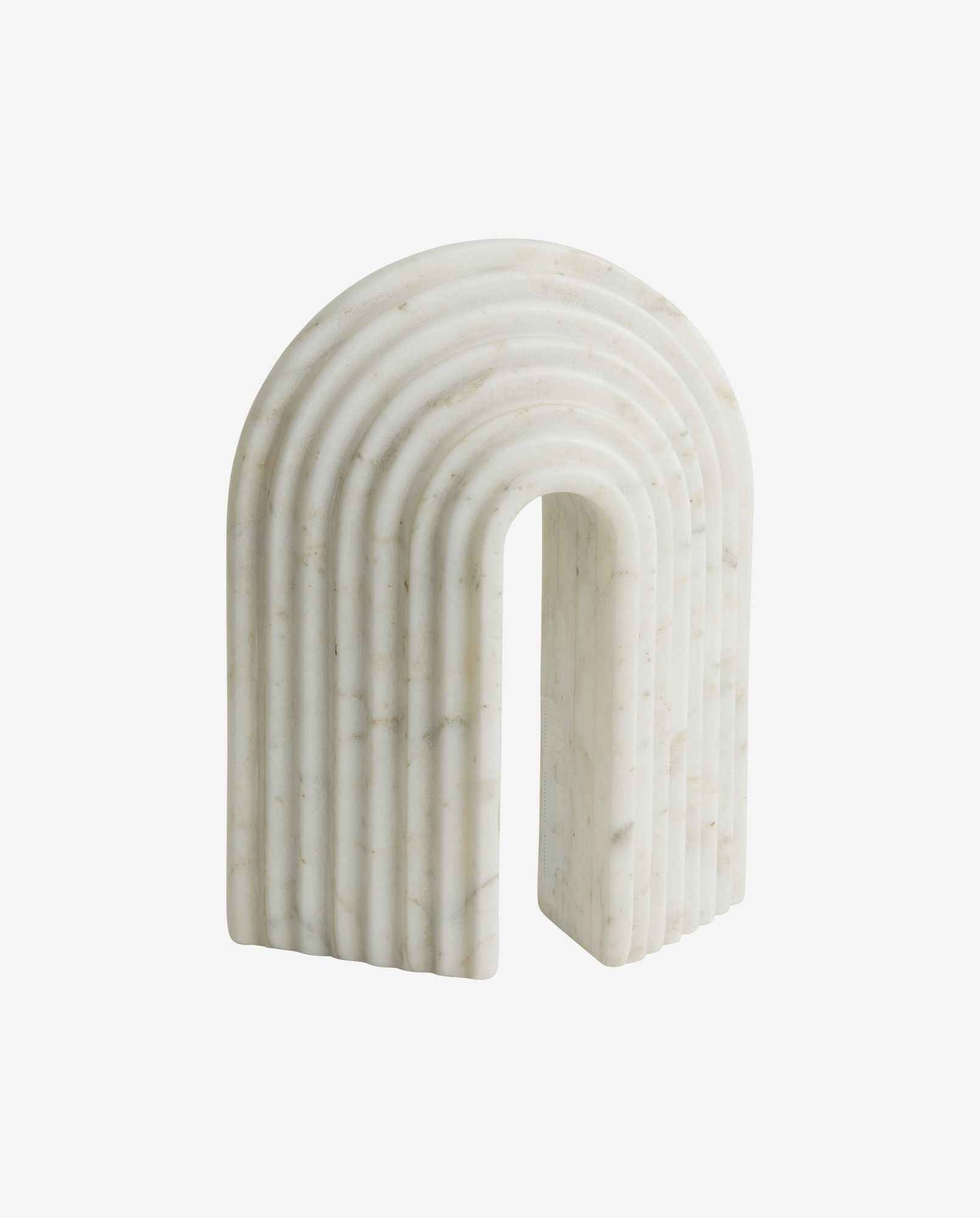 FERRO bookends - white marble