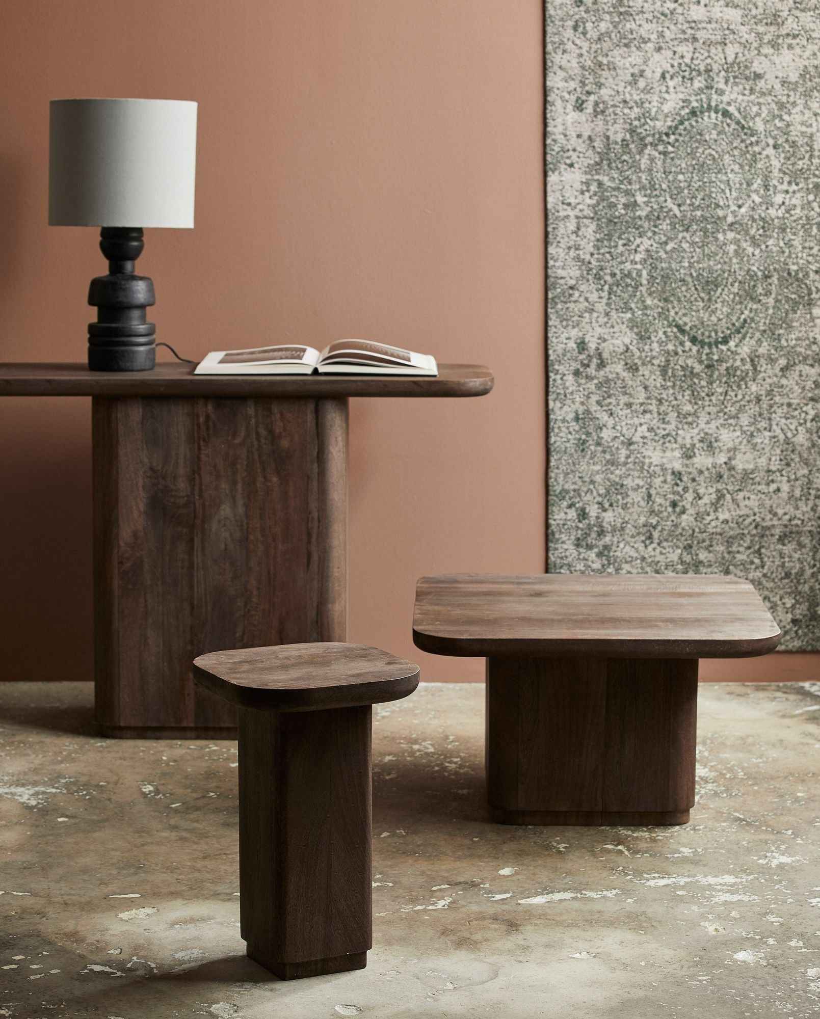 TOKE coffee table - dark brown - Bambuá