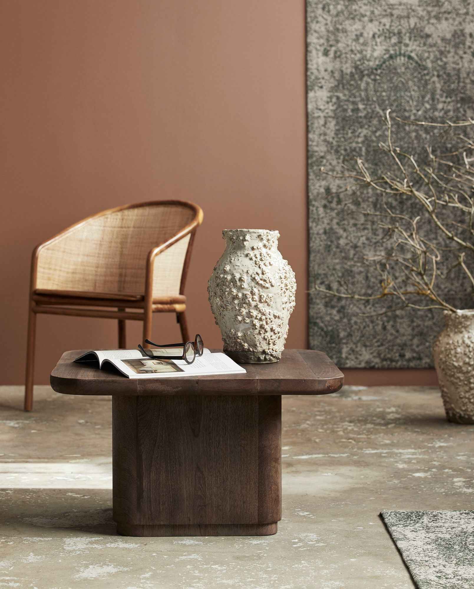TOKE coffee table - dark brown - Bambuá