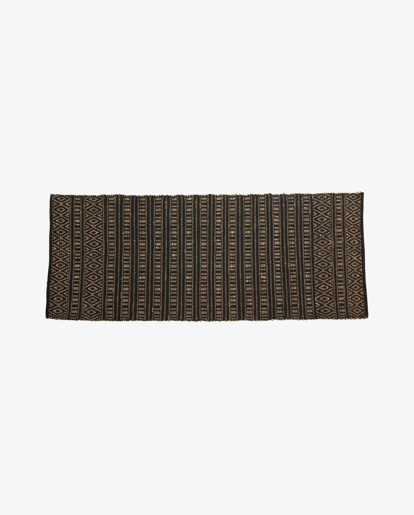 FARAH rug, 250x100 - black/natural colour - Bambuá