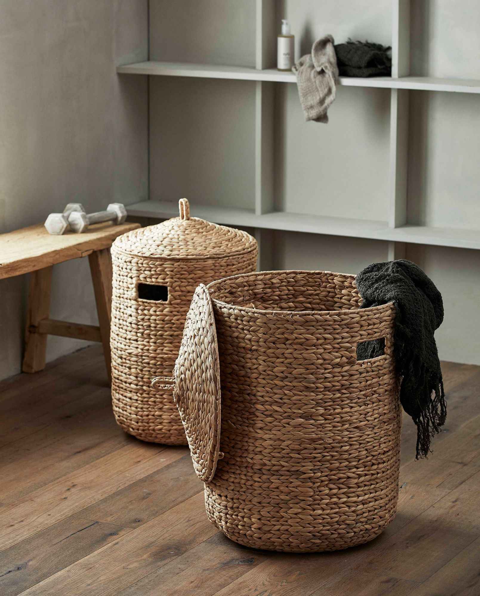 COSNA laundry basket, s/2 - natural - Bambuá