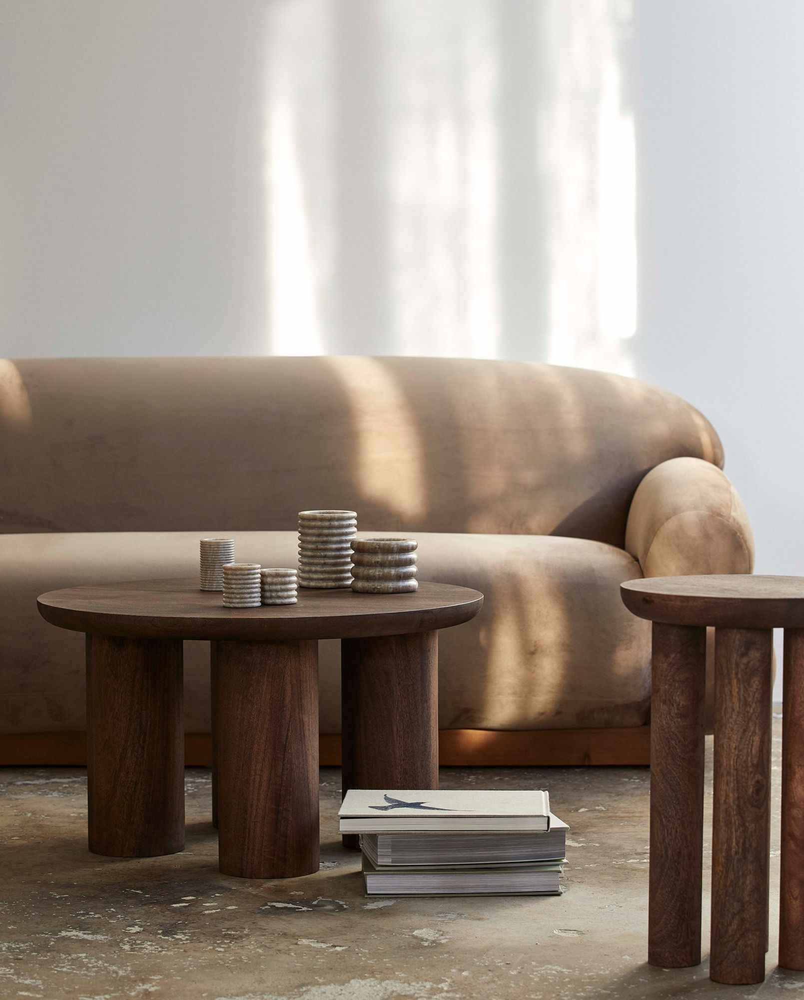 HELIN coffee table - dark brown - Bambuá