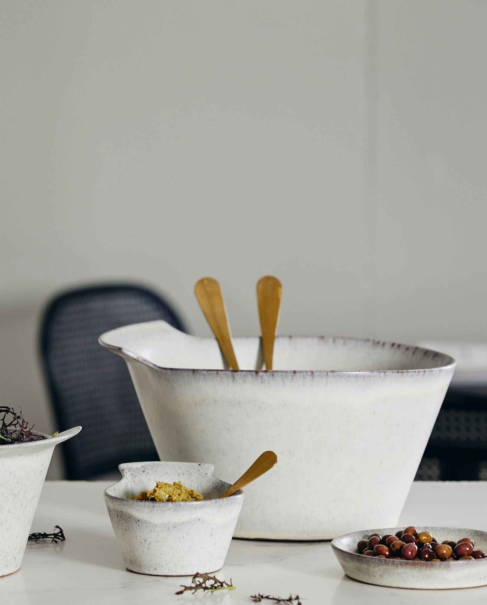 TORC ceramic bowl, L, off white glaze