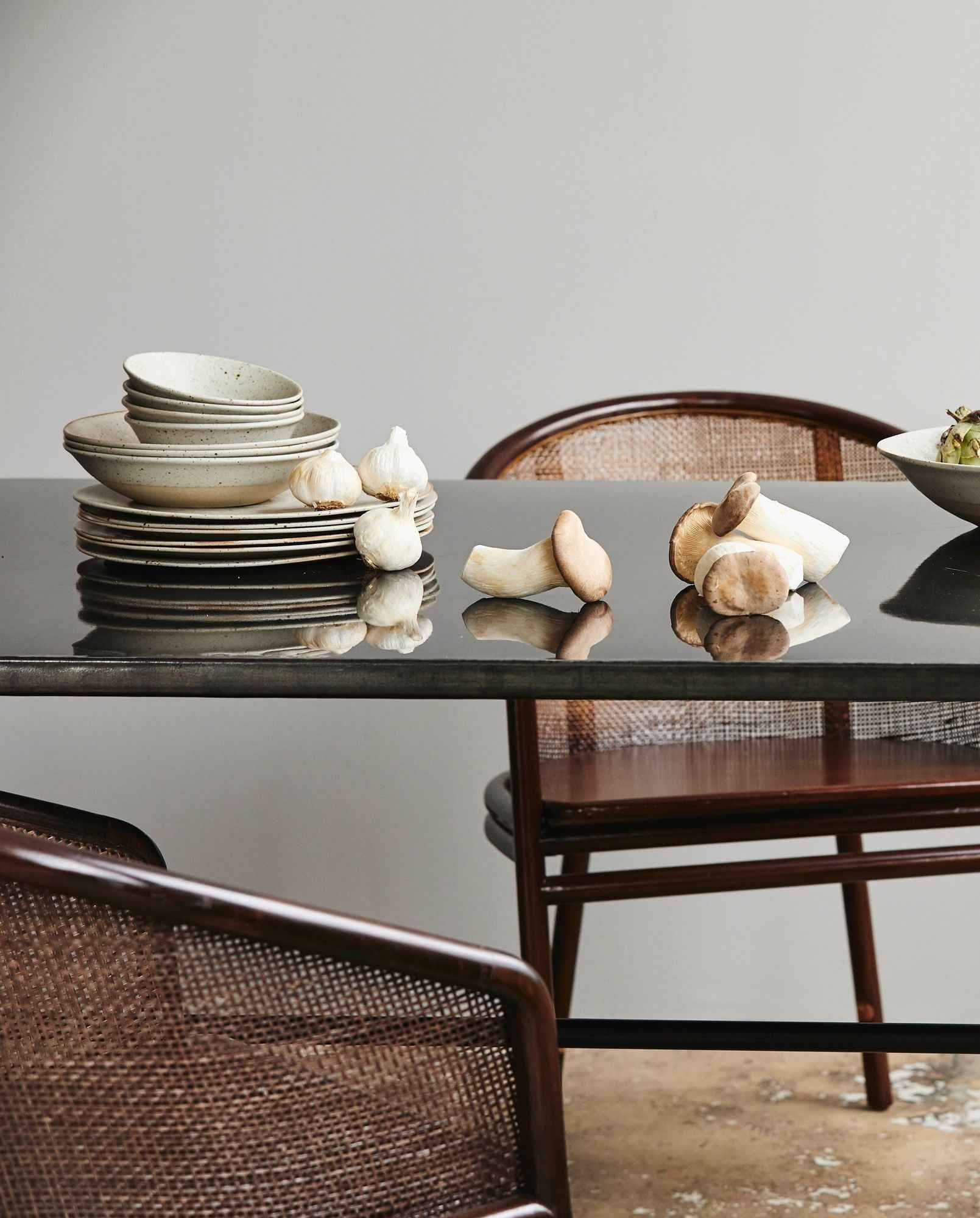 GRAINY soup plate, sand