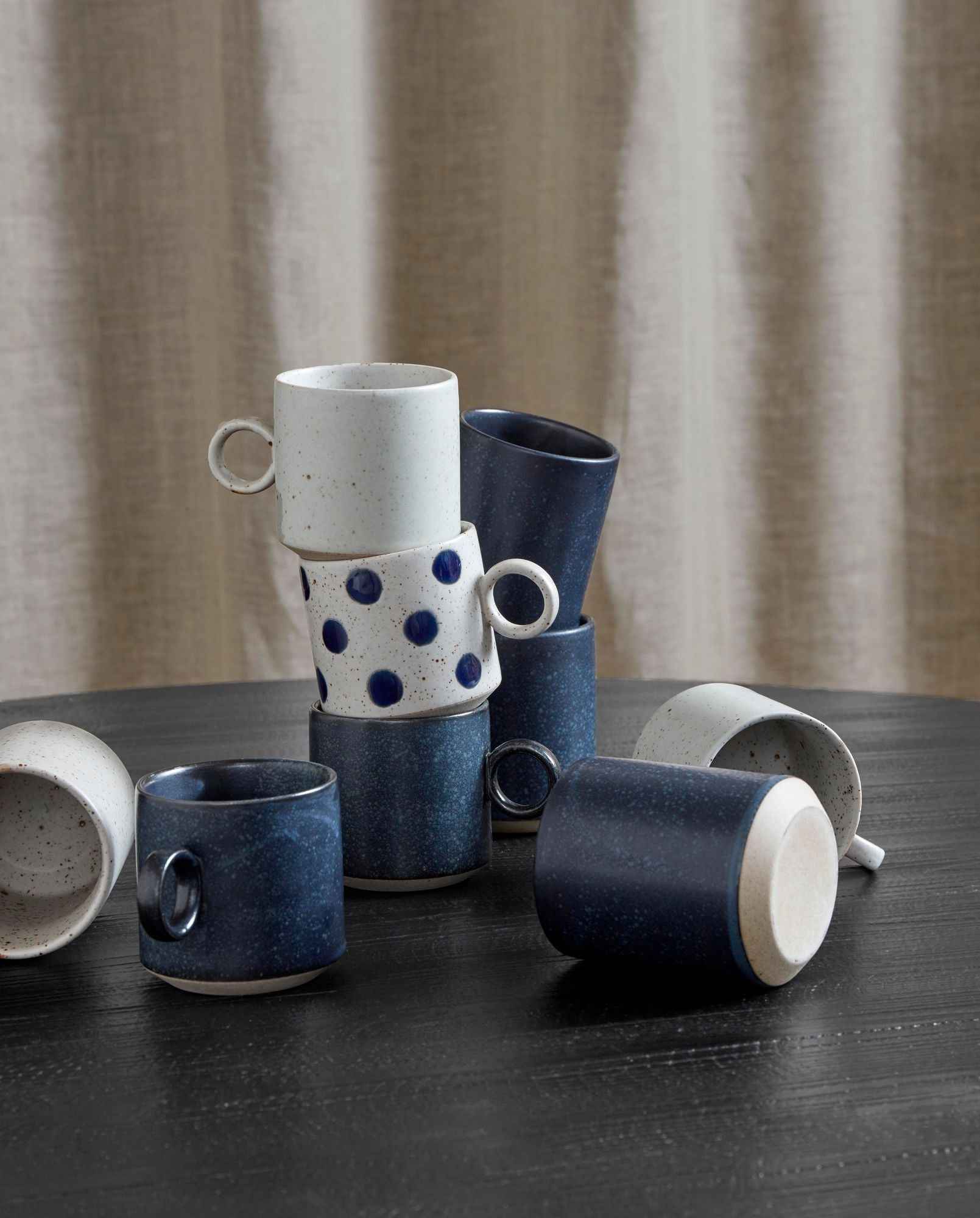 GRAINY cup, L - dark blue