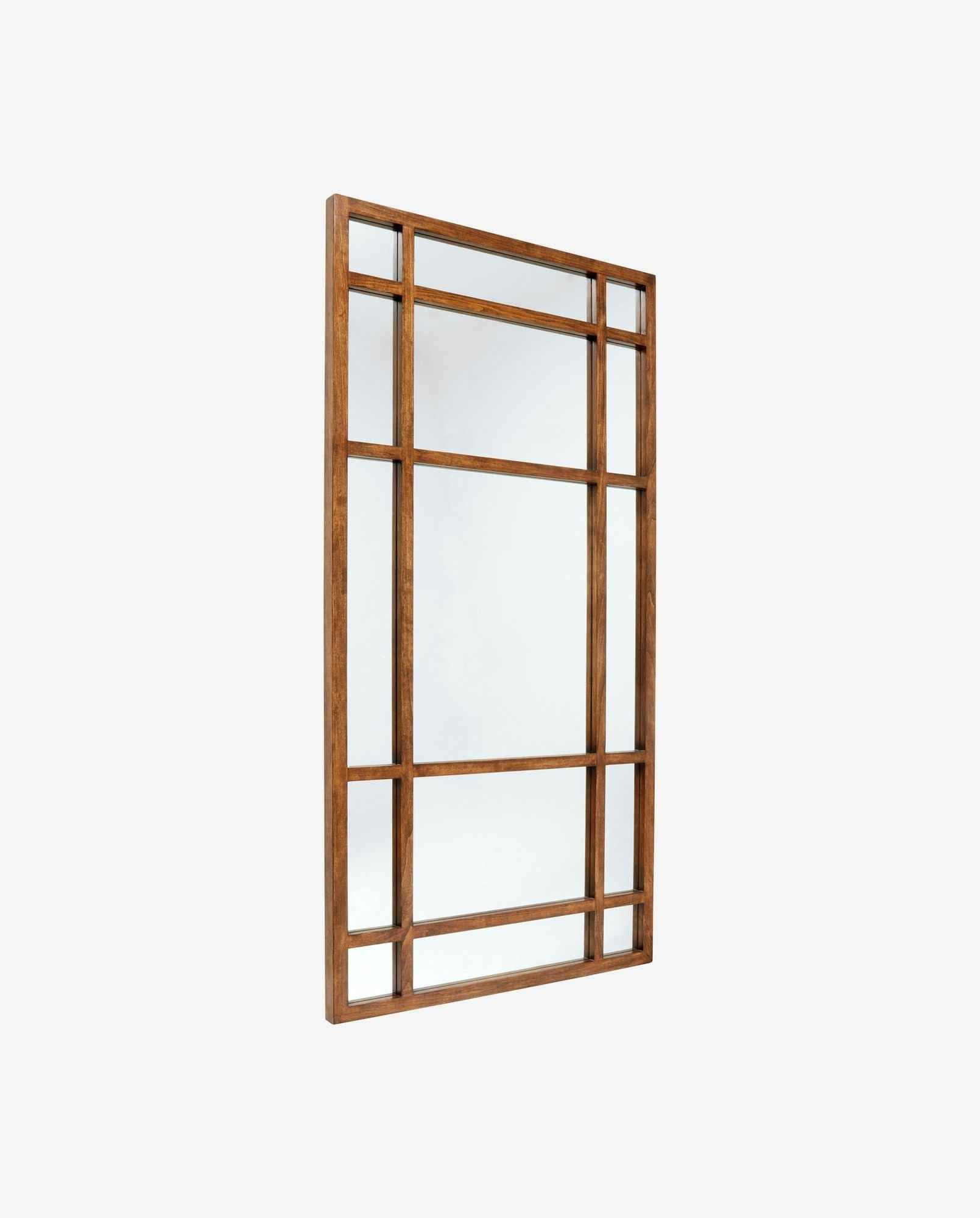 SPIRIT wall mirror - stained birch wood