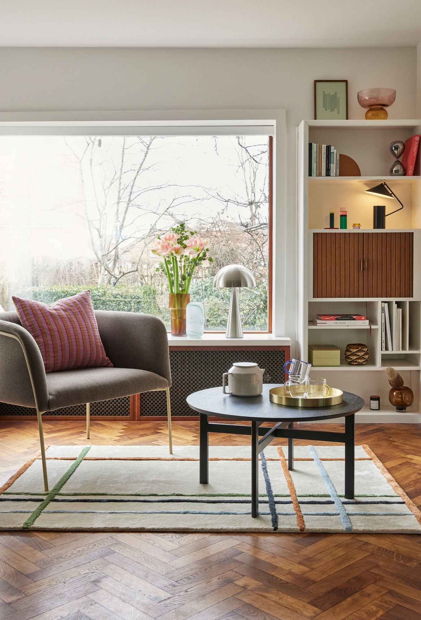 Mush Table Lamp Tall Nickel