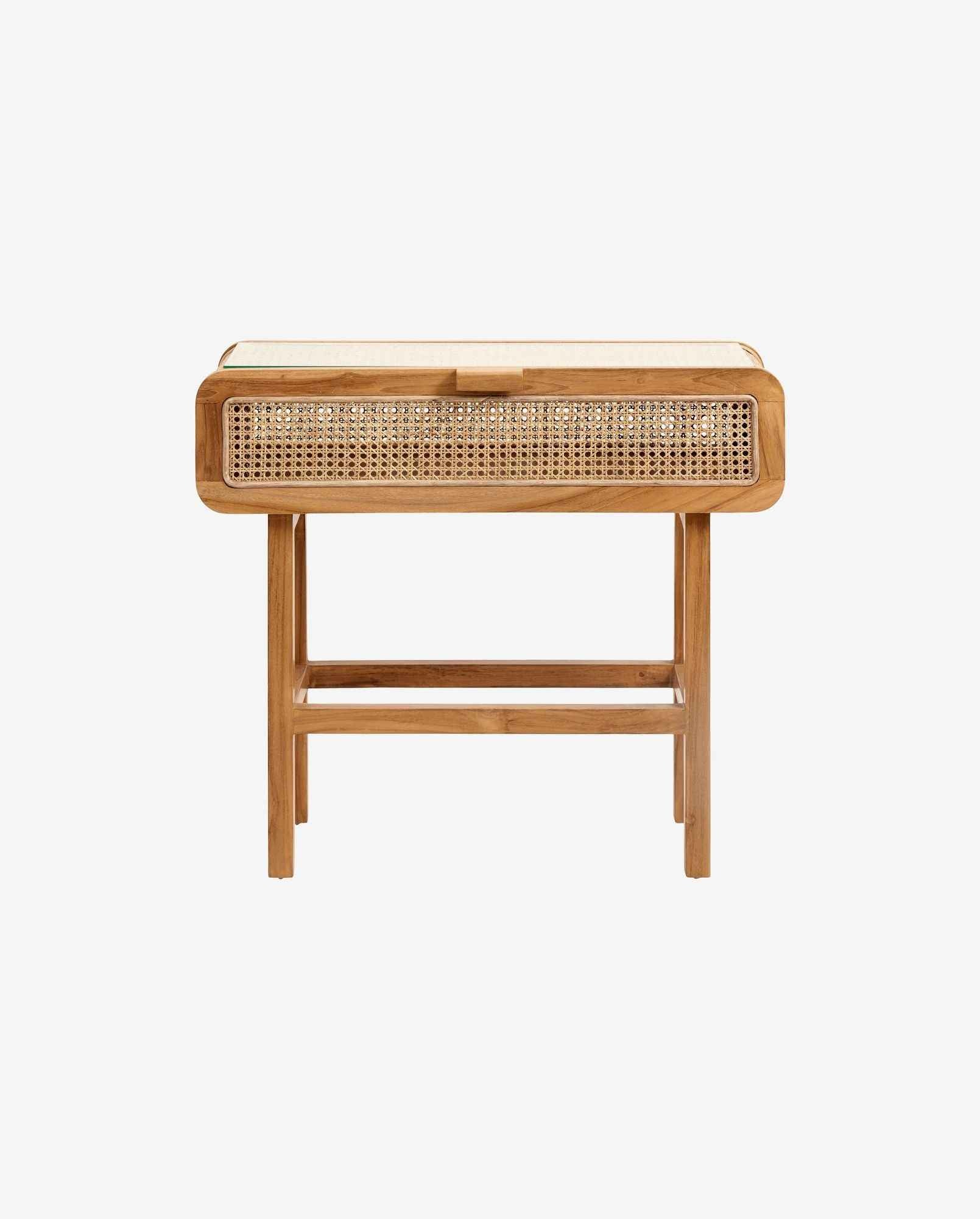 MERGE console - natural w/rattan