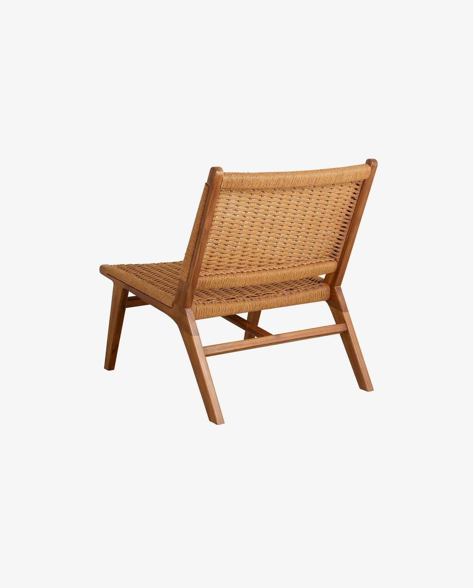 CLUB lounge chair, teak/weaving