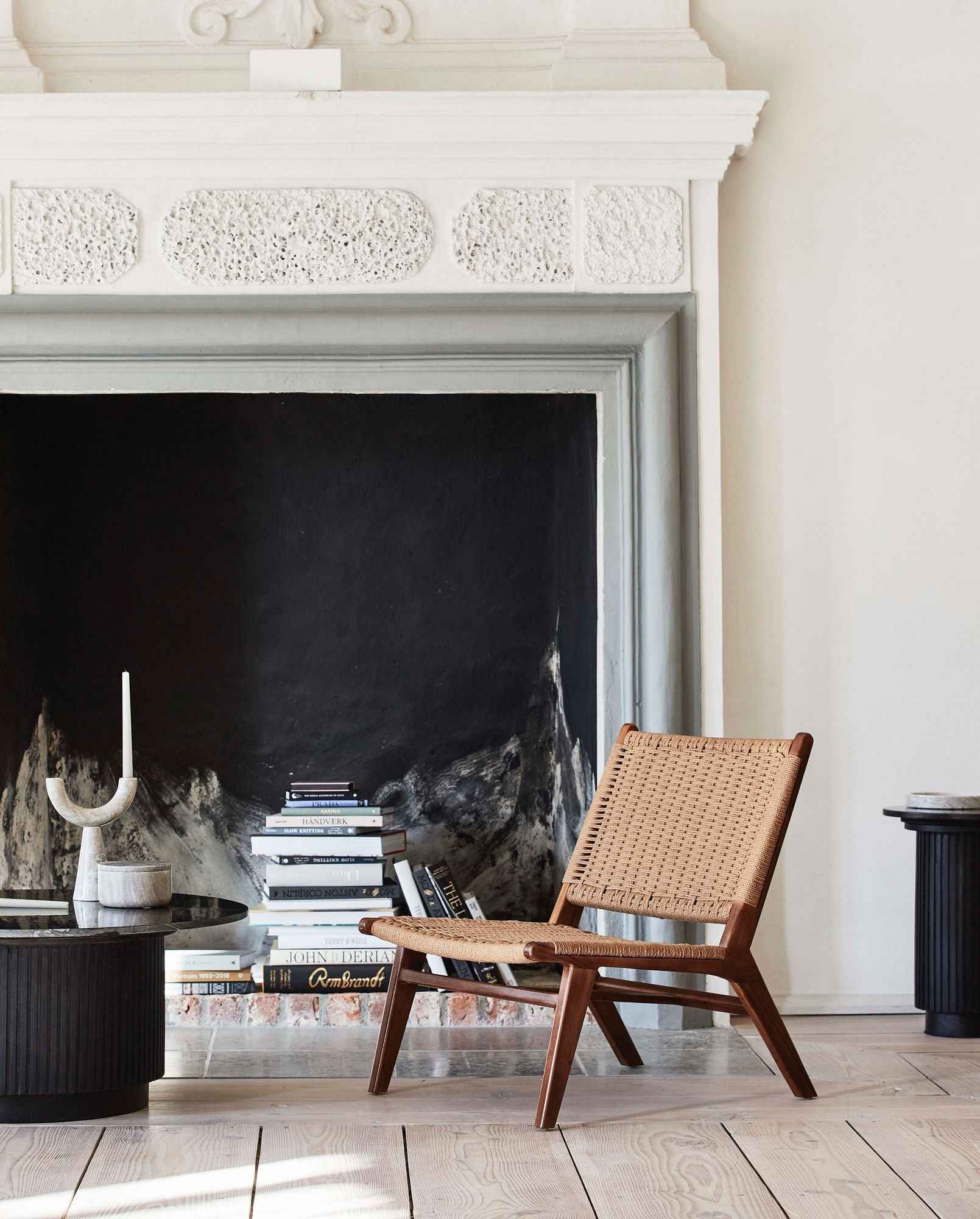 CLUB lounge chair, teak/weaving