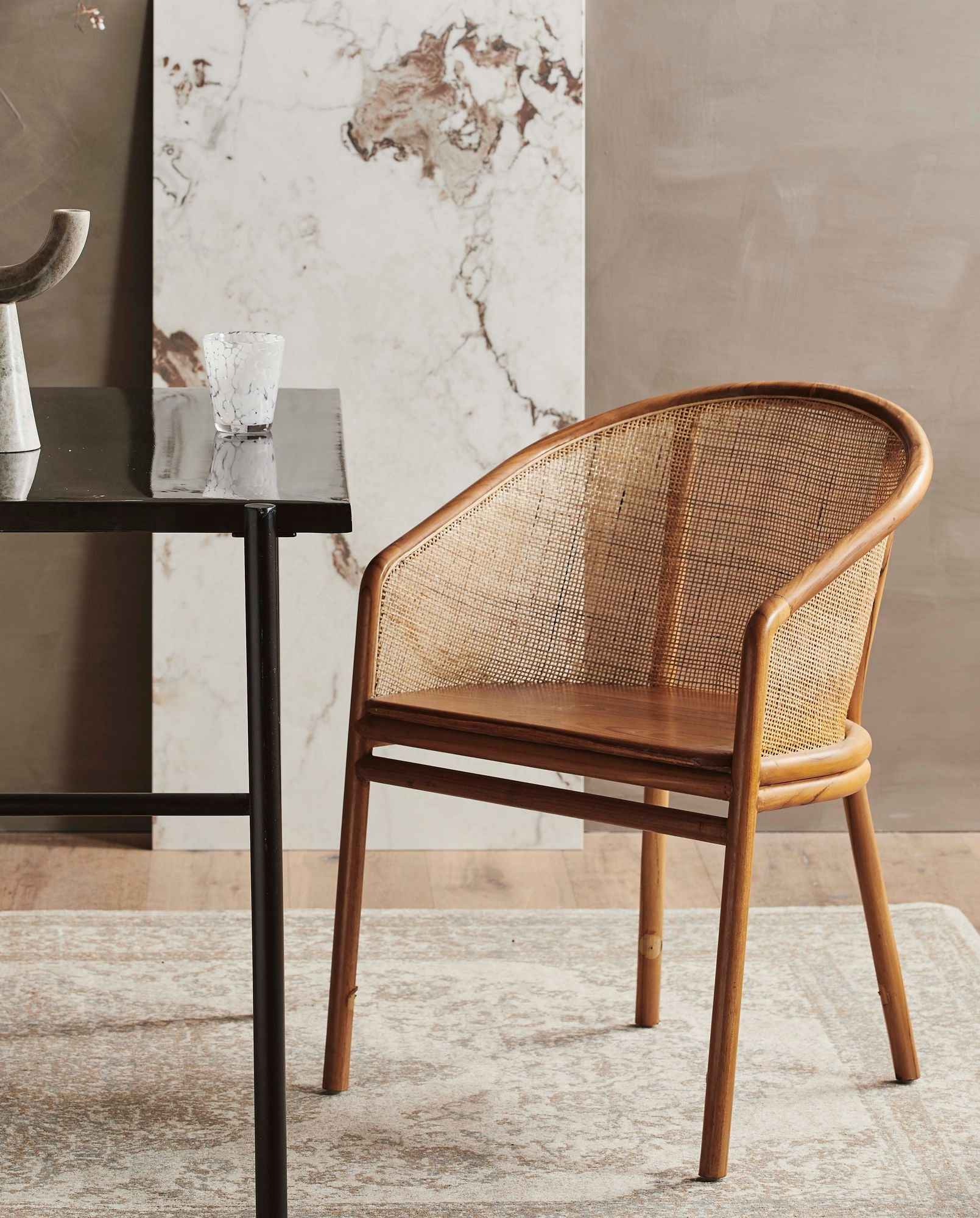 MOSSO dinner chair, light brown - Bambuá