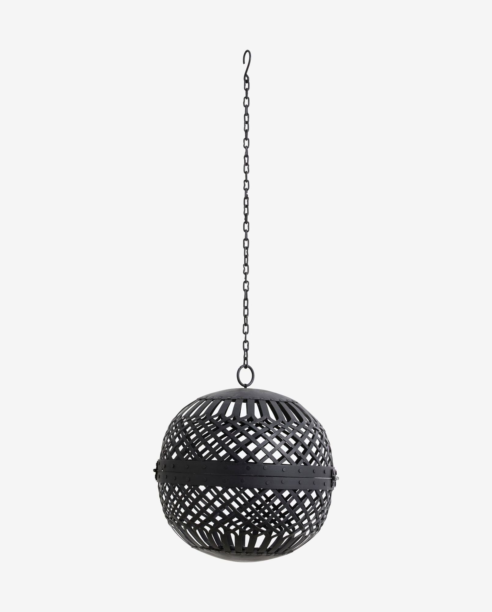 Iron hangers w/chain, s/3 - Bambuá