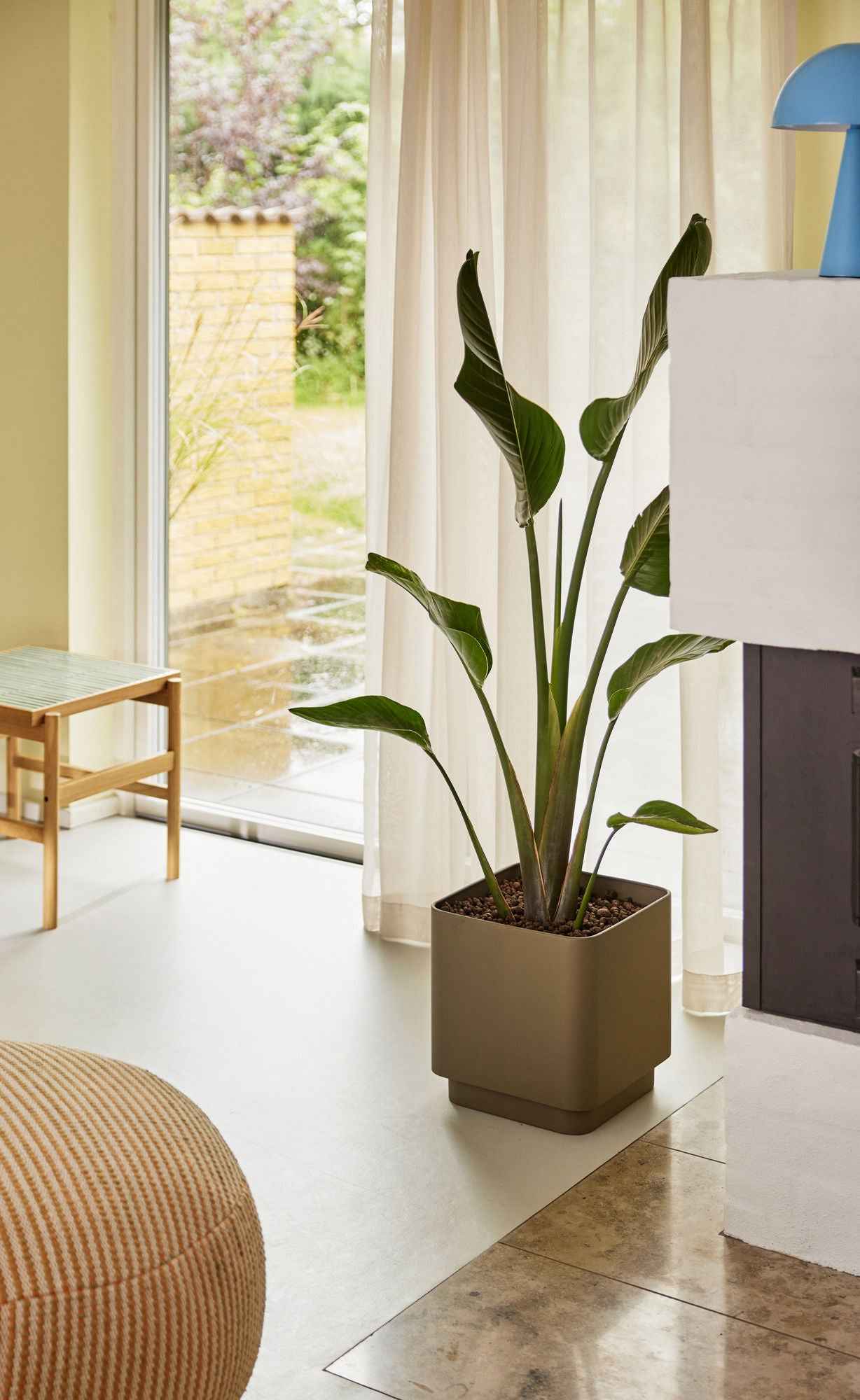 Hübsch Cube Pots Brown (set of 2)