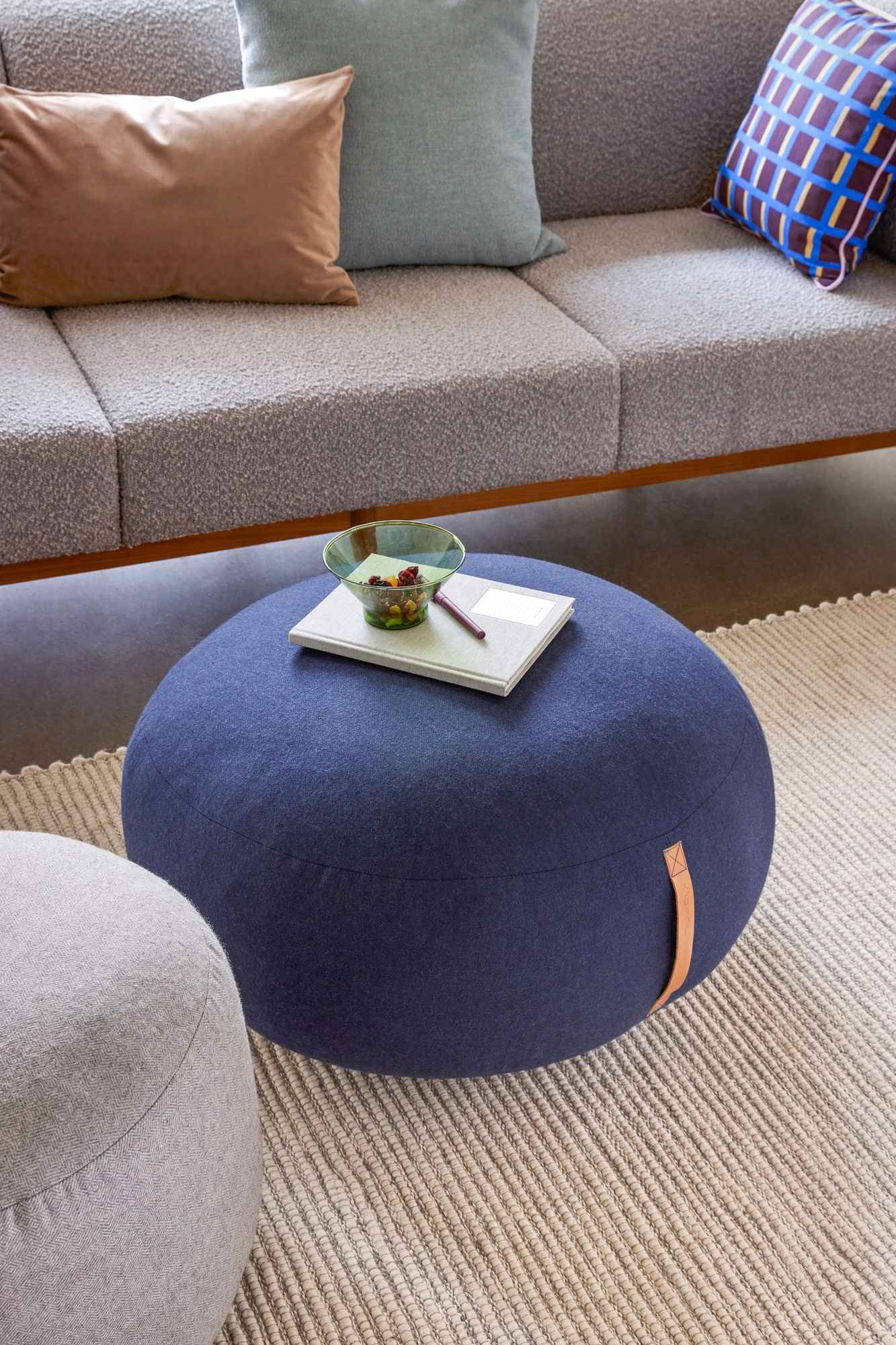 Mochi Pouffe Ø70 Blue