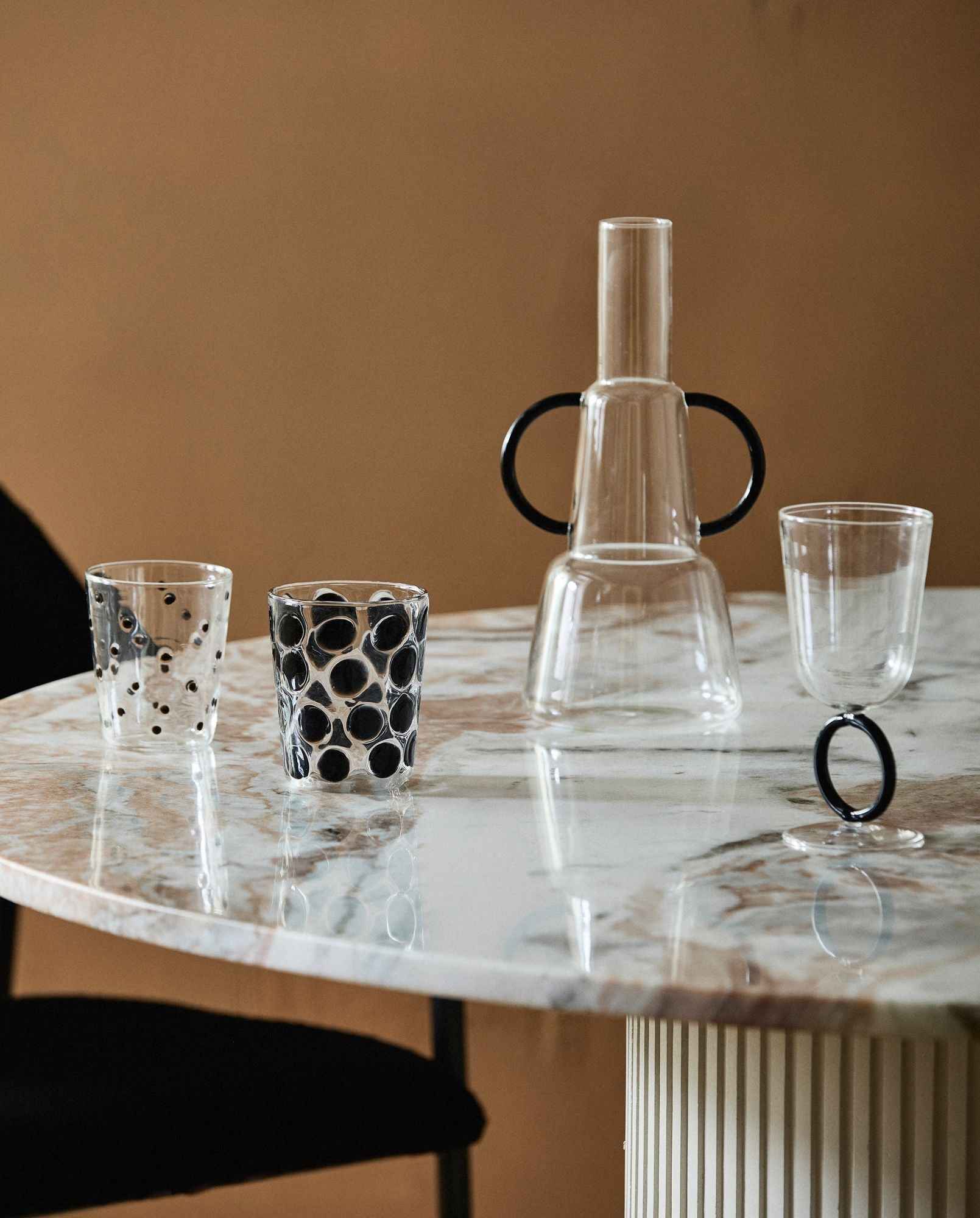 APIUM jug - clear/black - Bambuá