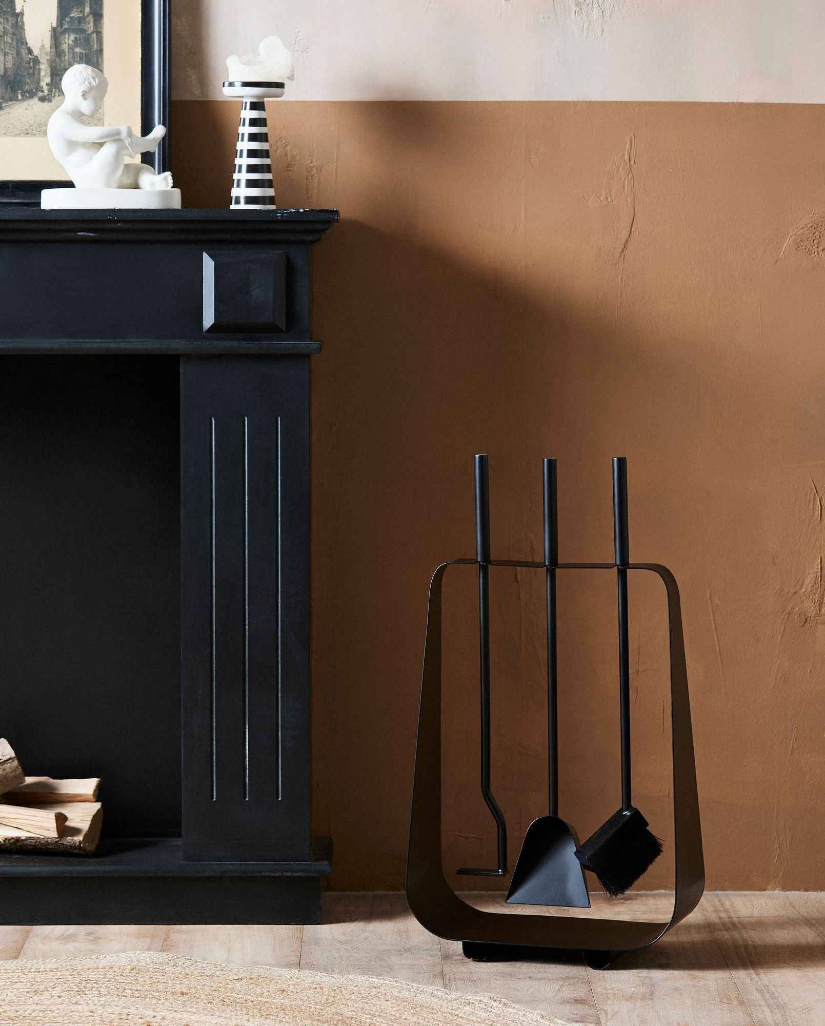 PAYEE fireplace tool set - black - Bambuá