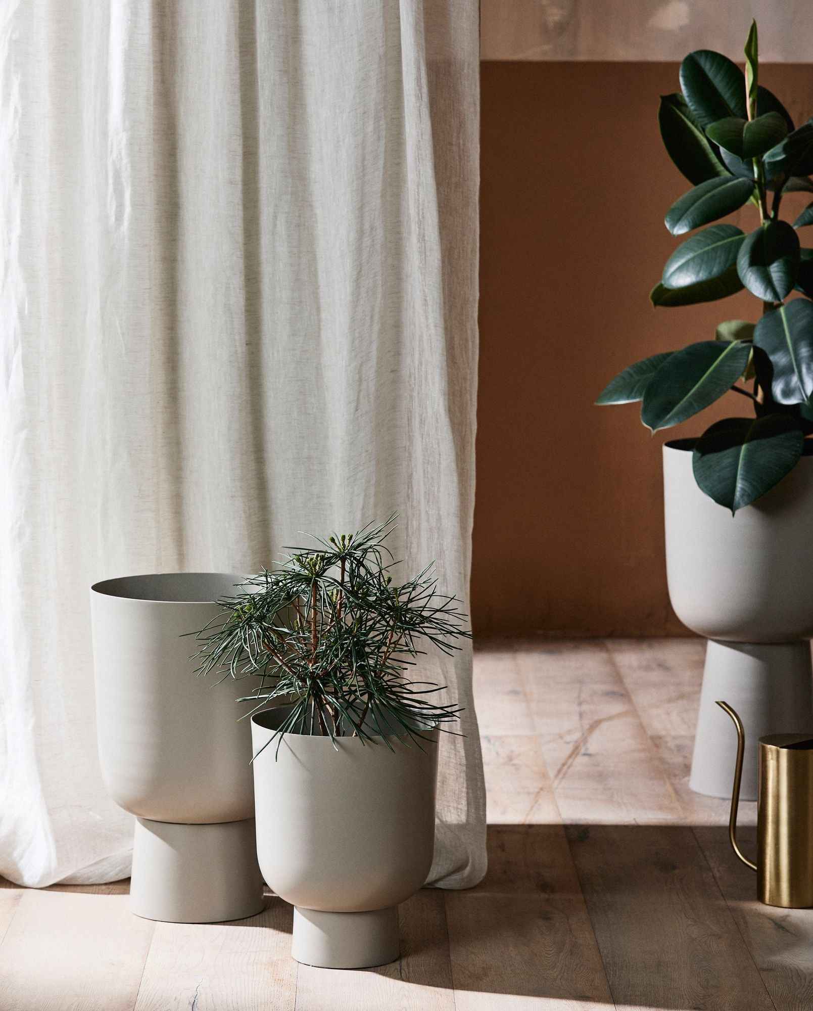 GALOA planter, L - beige - Bambuá