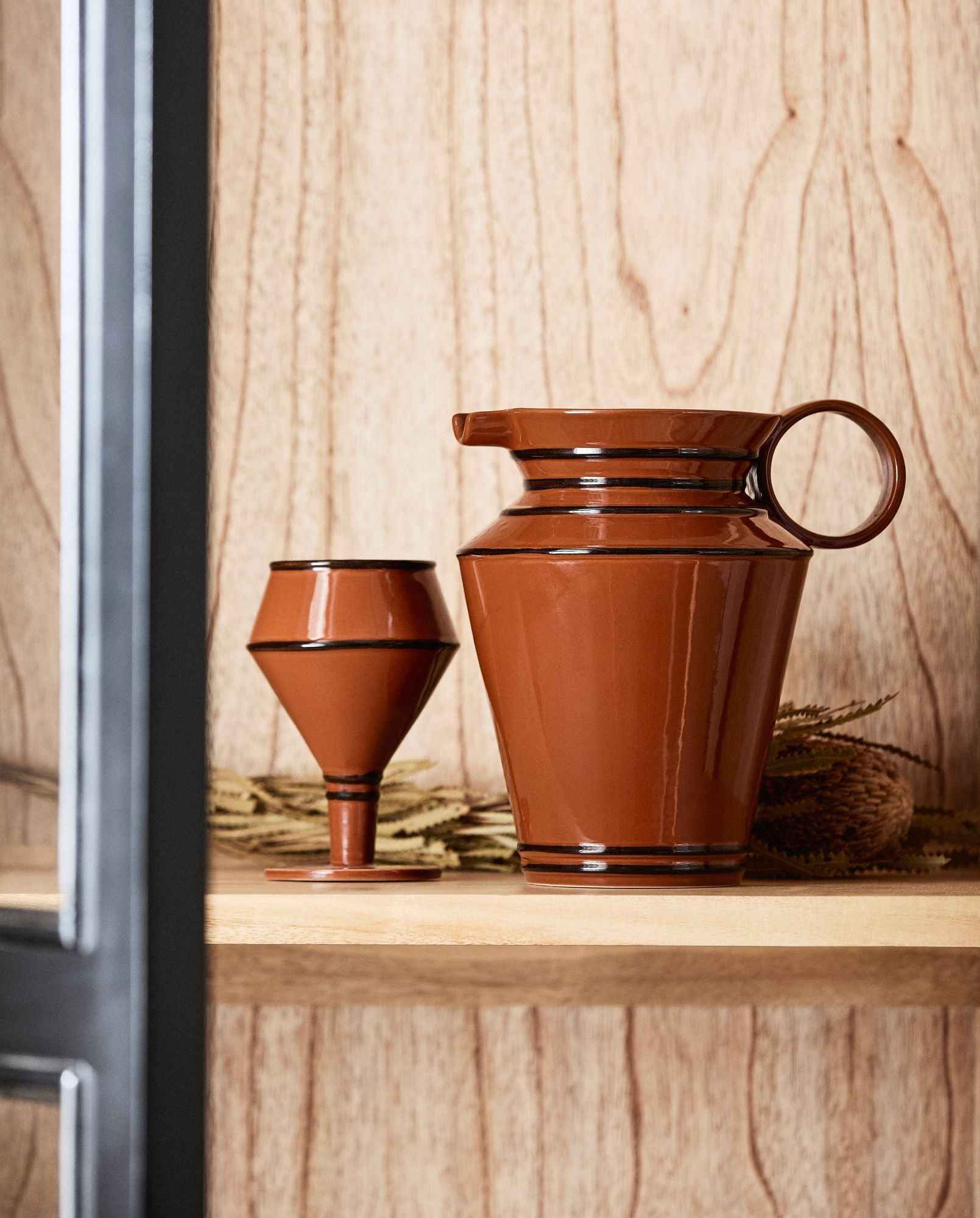 CAPPARIS jug - brown - Bambuá