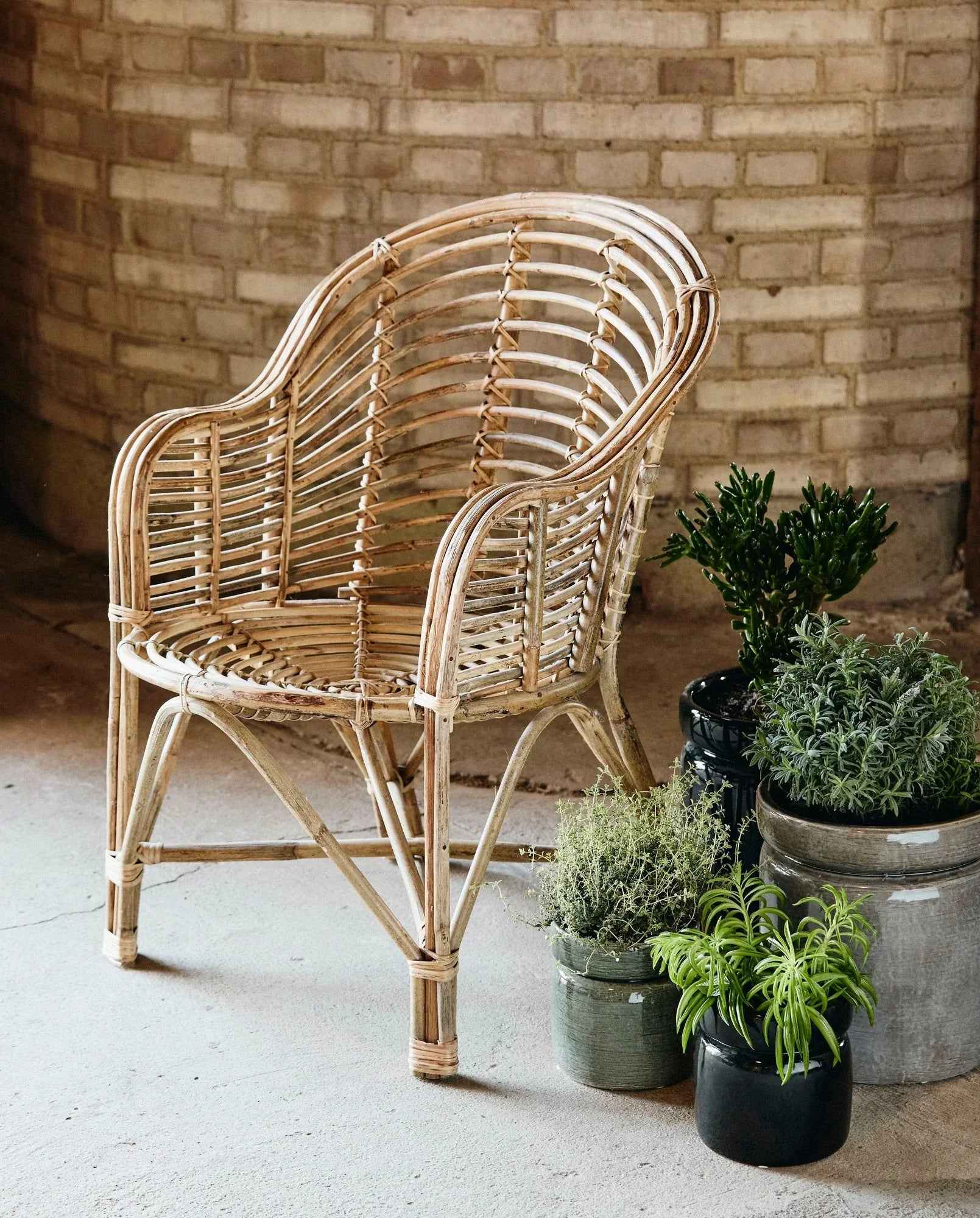 CANIA bamboo chair, natural - Bambuá