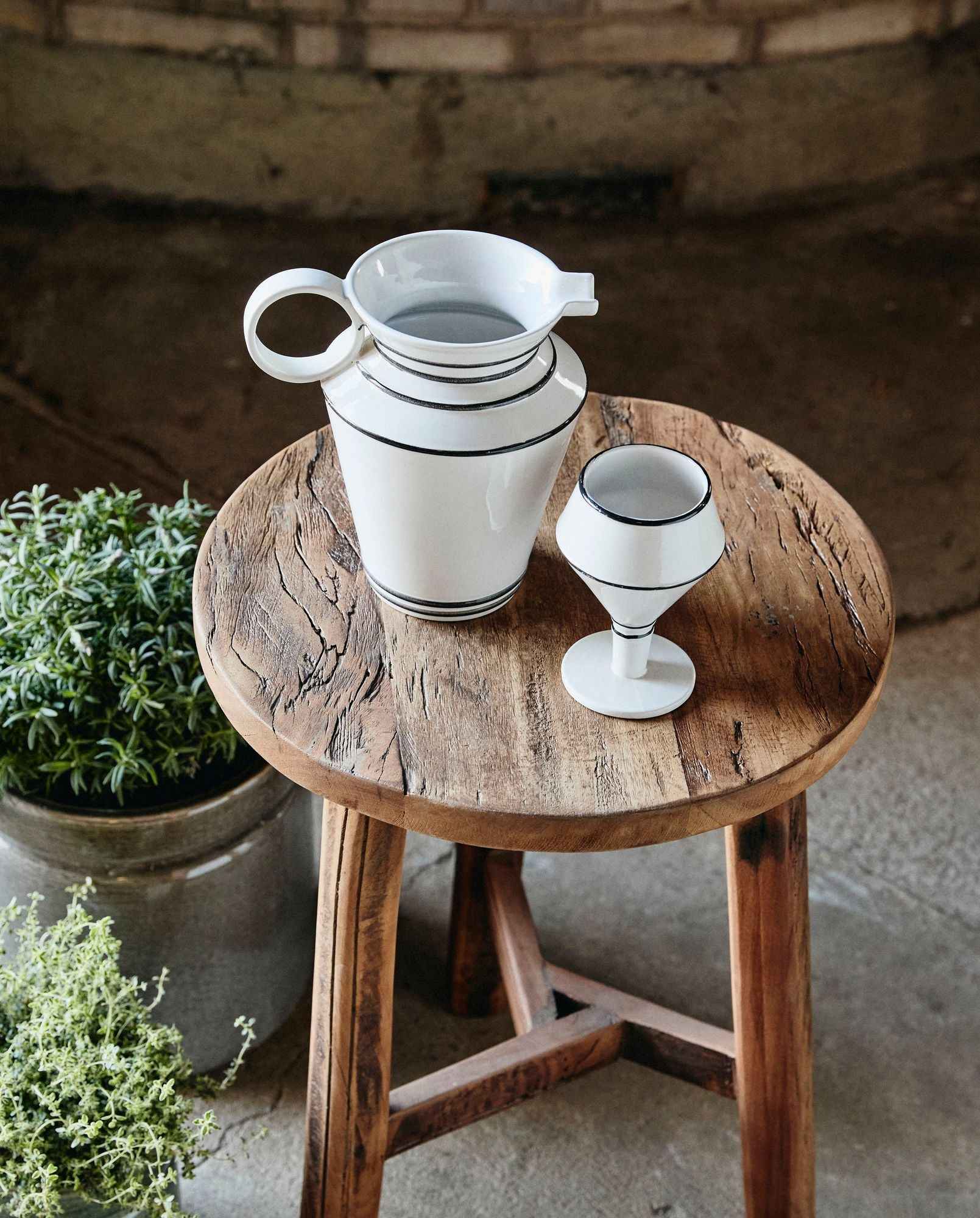 CAPPARIS jug - white - Bambuá