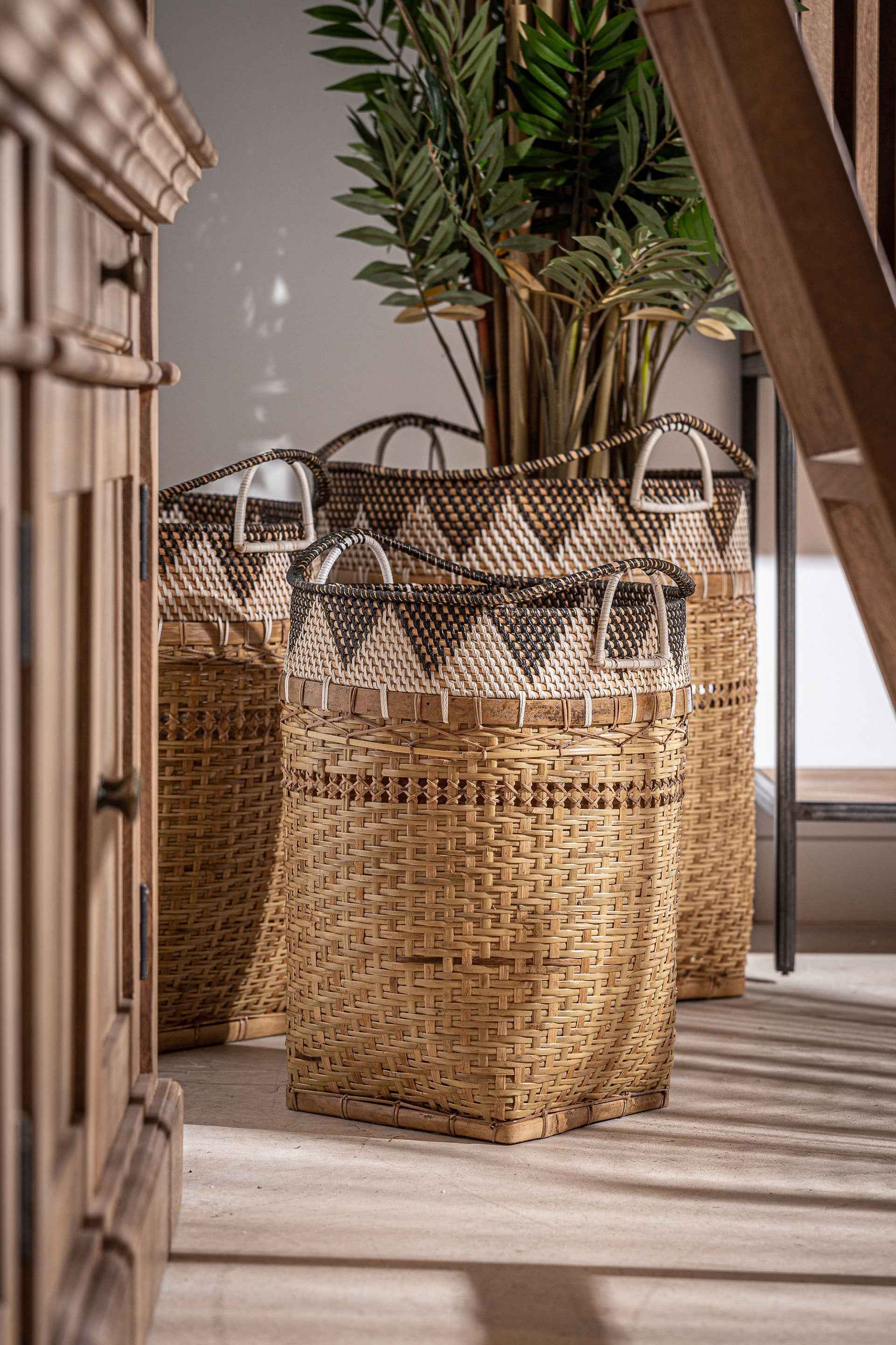 Zirba Clothes Basket (Set of 3) - Bambuá