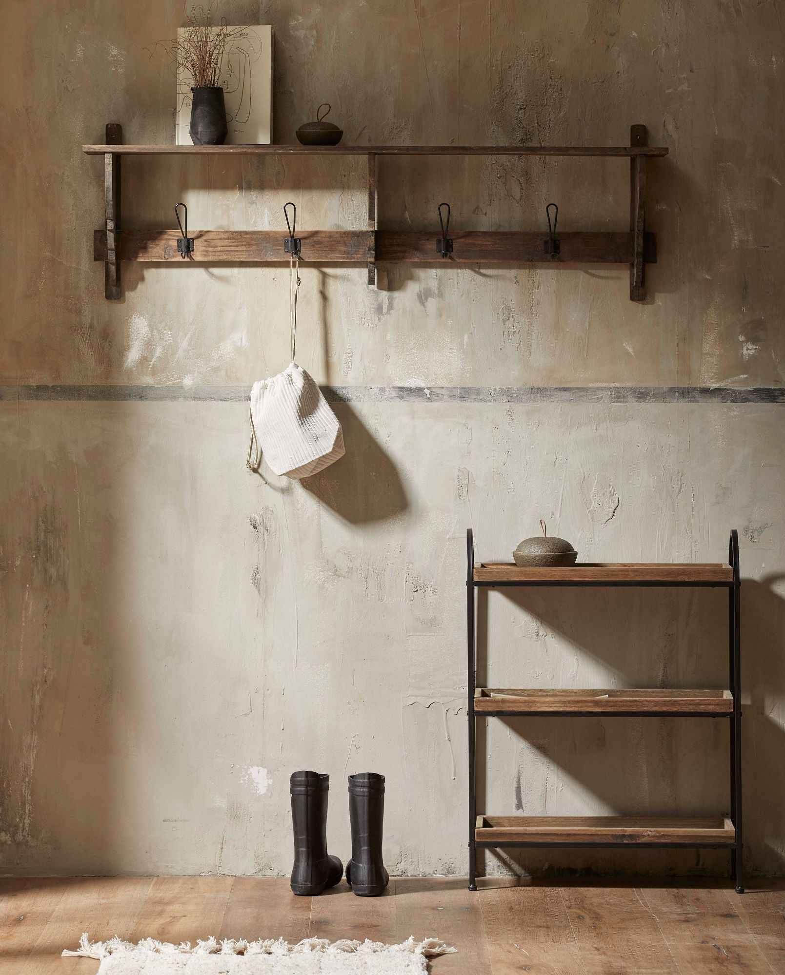 PATNA iron rack - wood - Bambuá