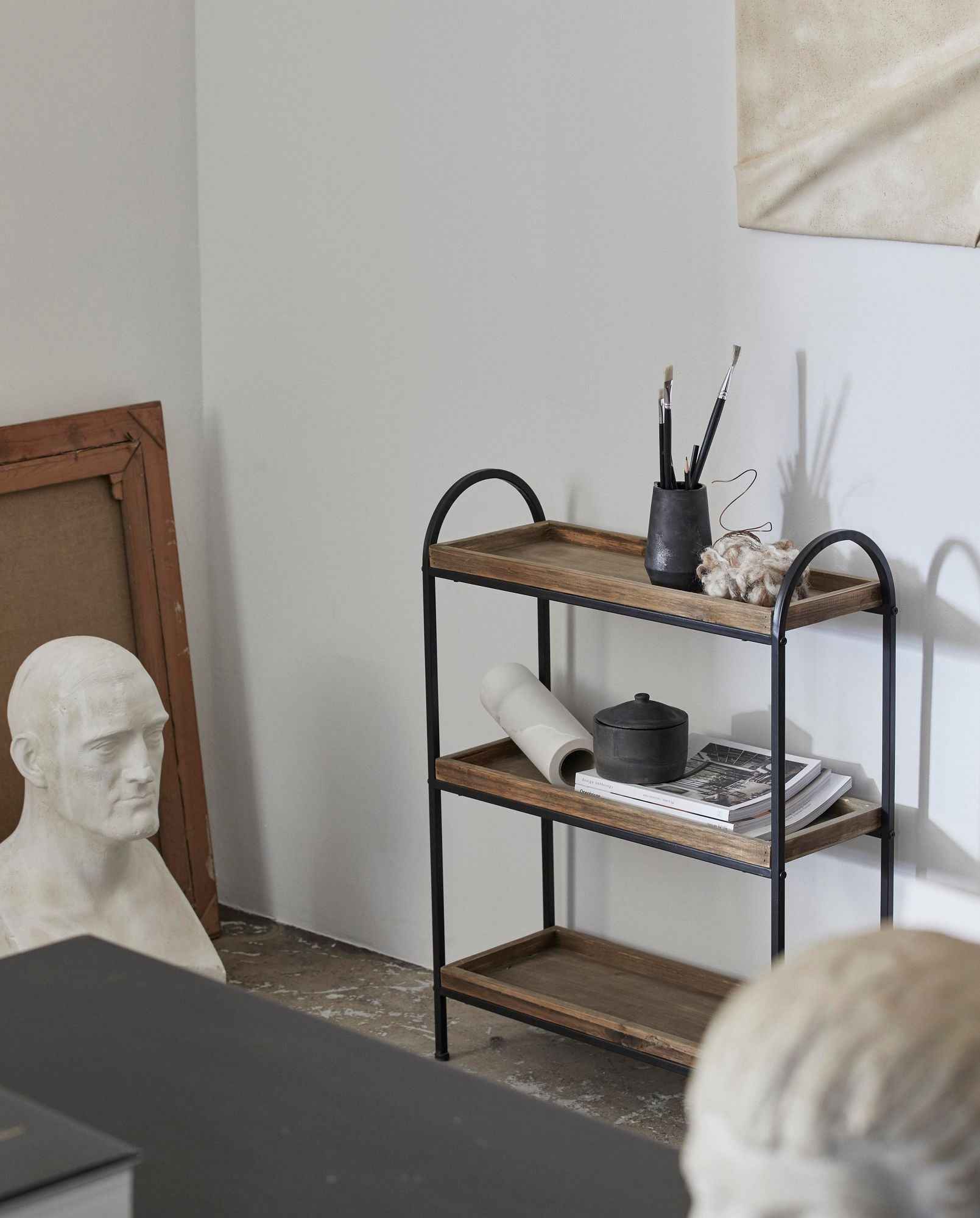 PATNA iron rack - wood