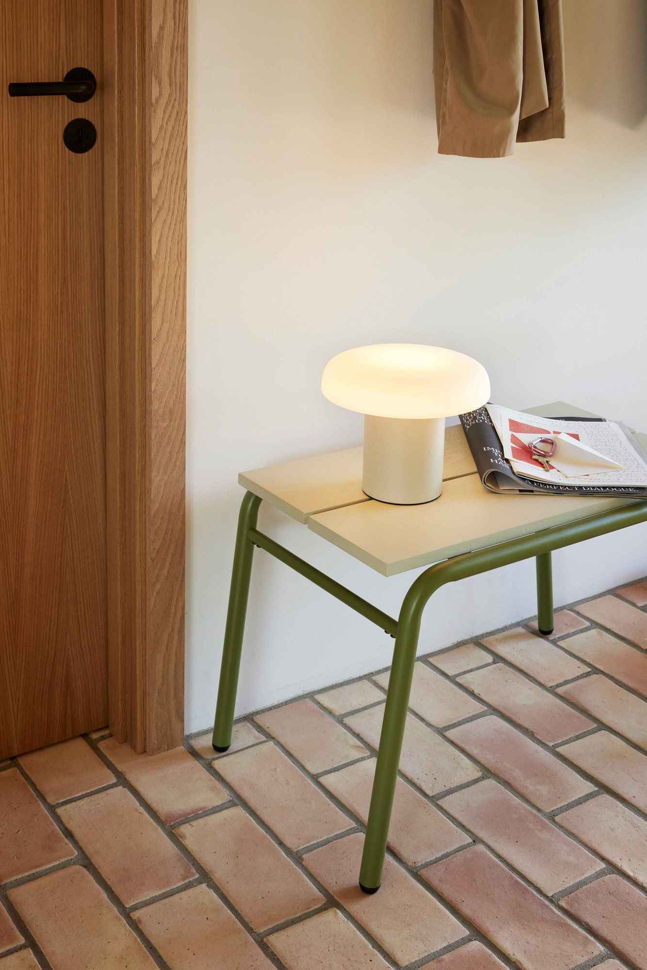 Hübsch Koi Bench Green/Grey