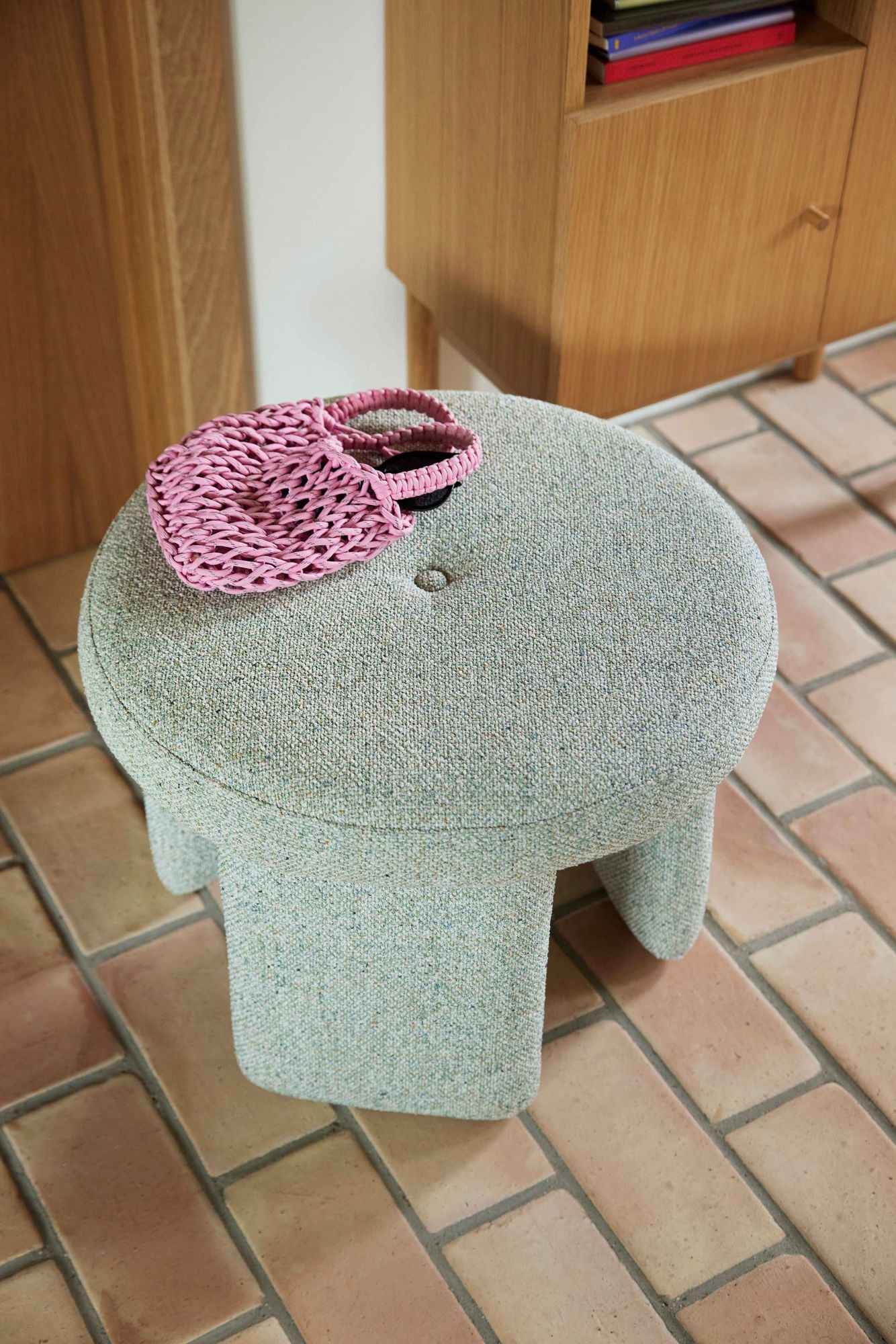Rocco Pouffe Light green - Bambuá