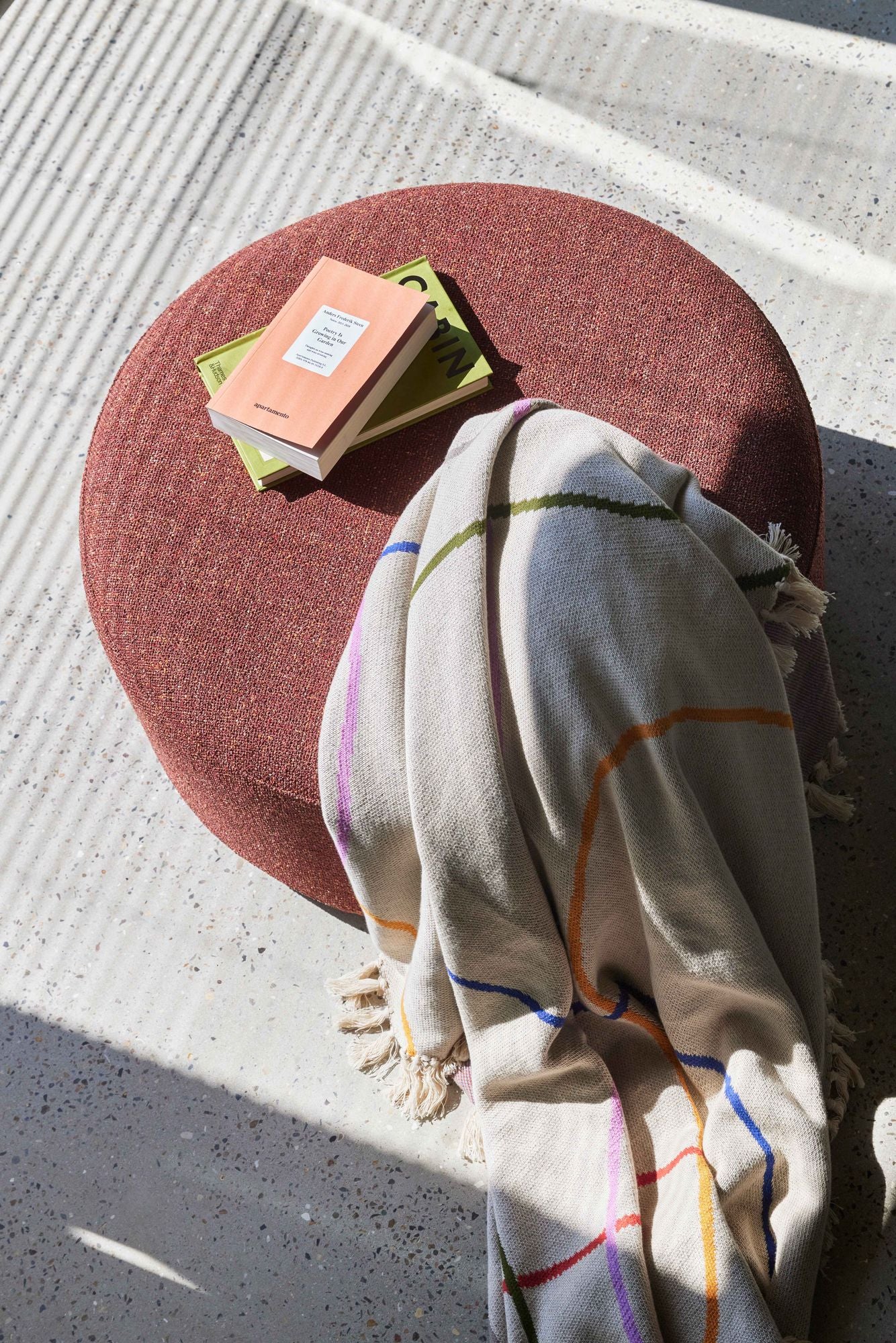 Marshmellow Pouffe Large Red