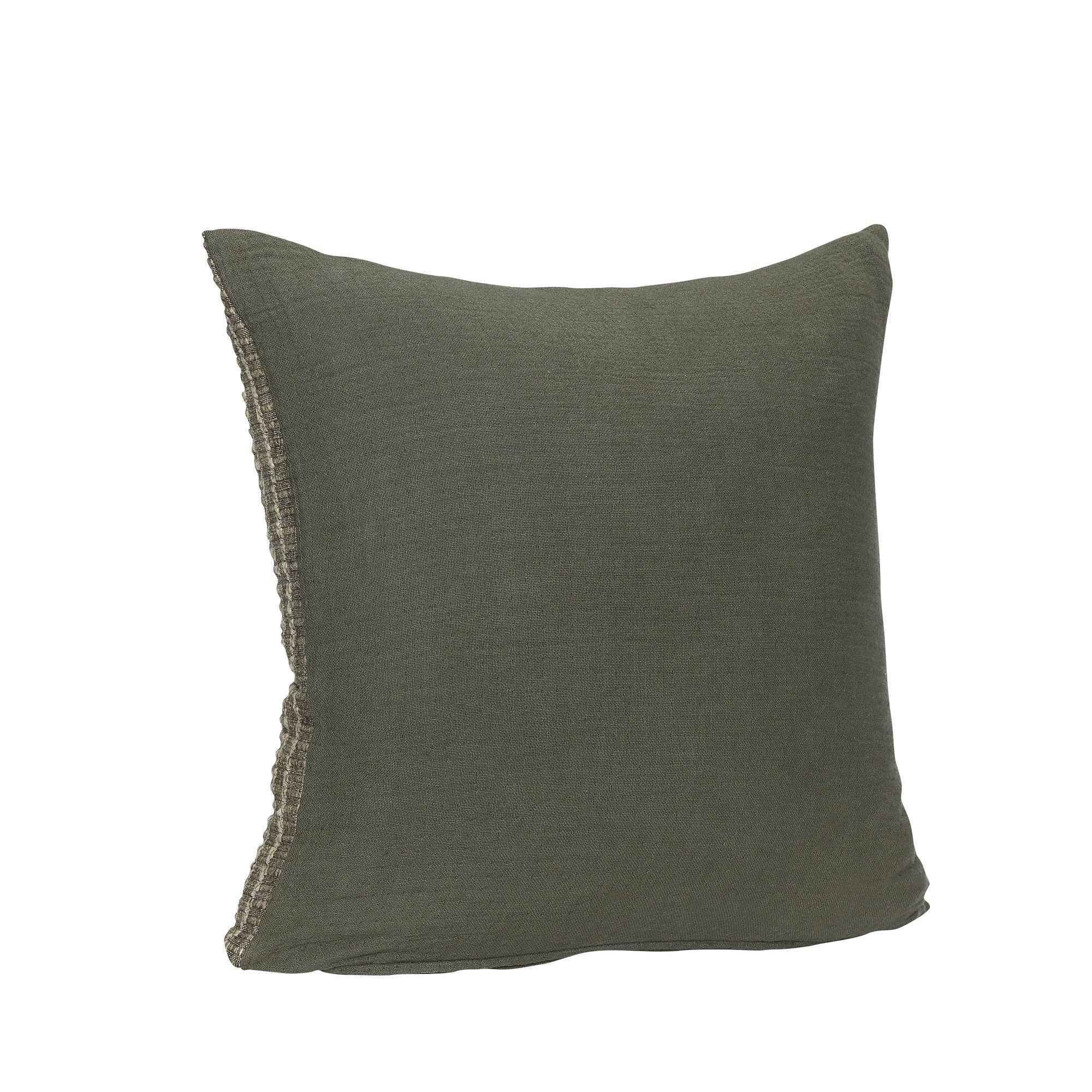 Hübsch Ori Cushion Olive/Beige