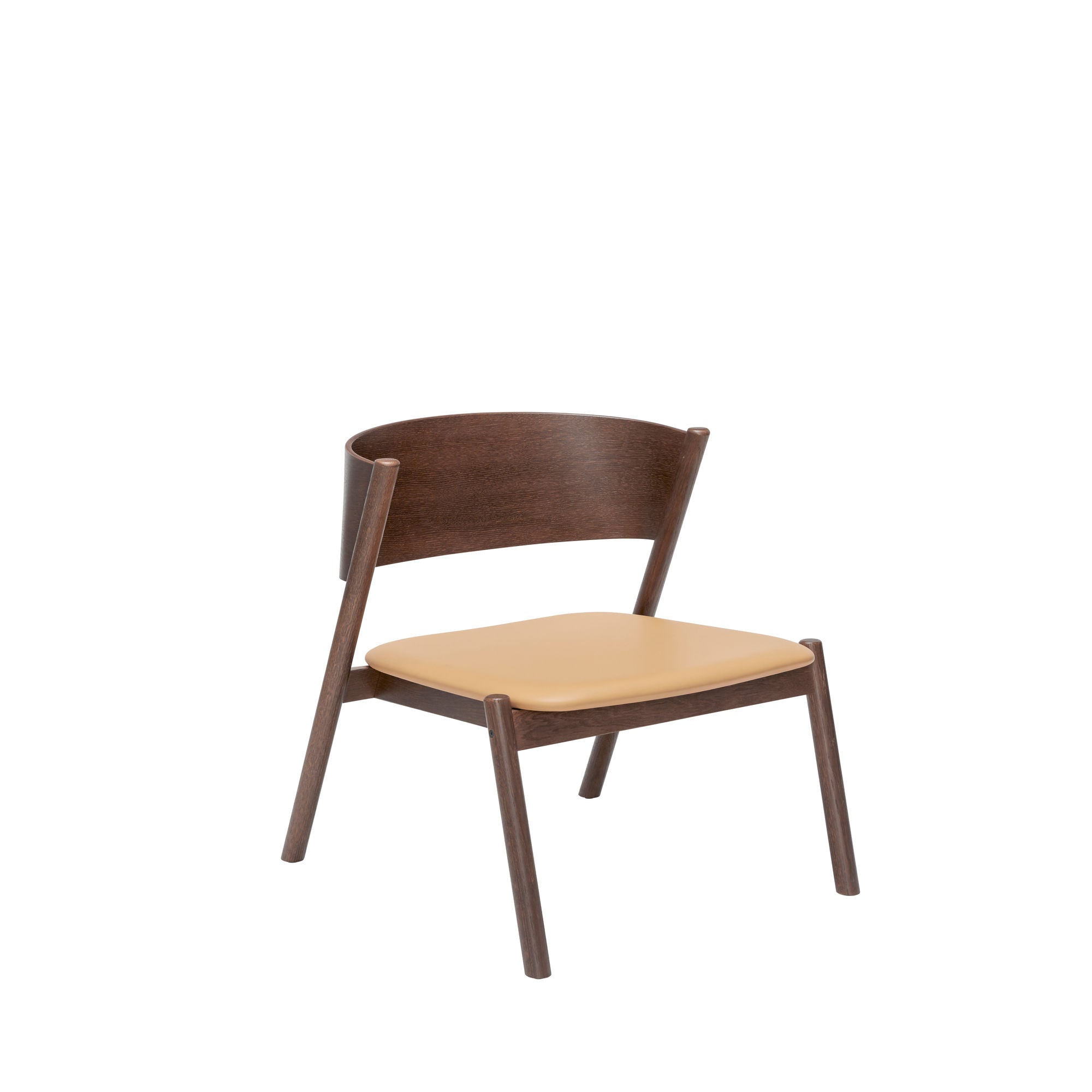 Oblique Lounge Chair Seat Dark Brown - Bambuá